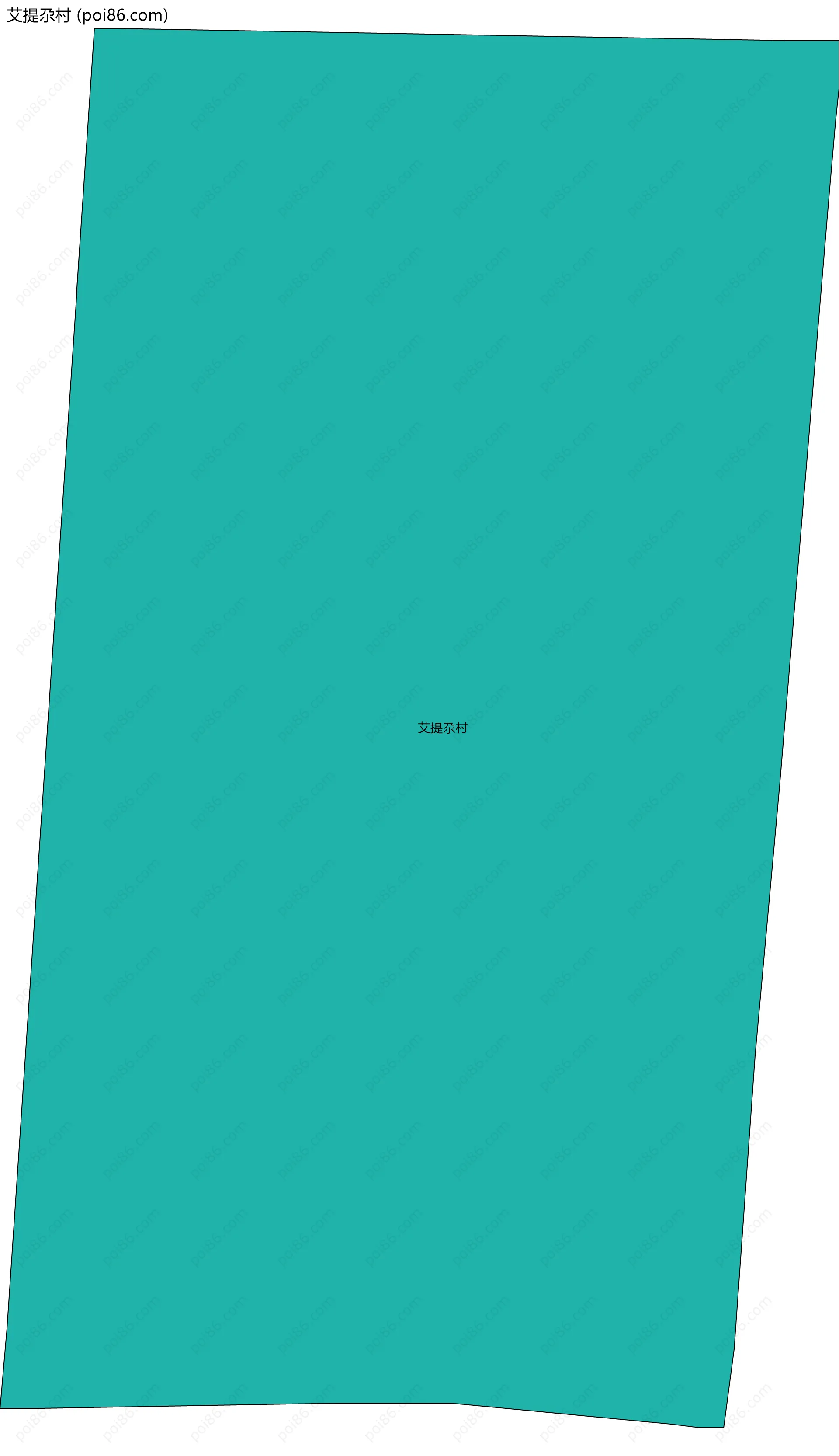 艾提尕村边界地图