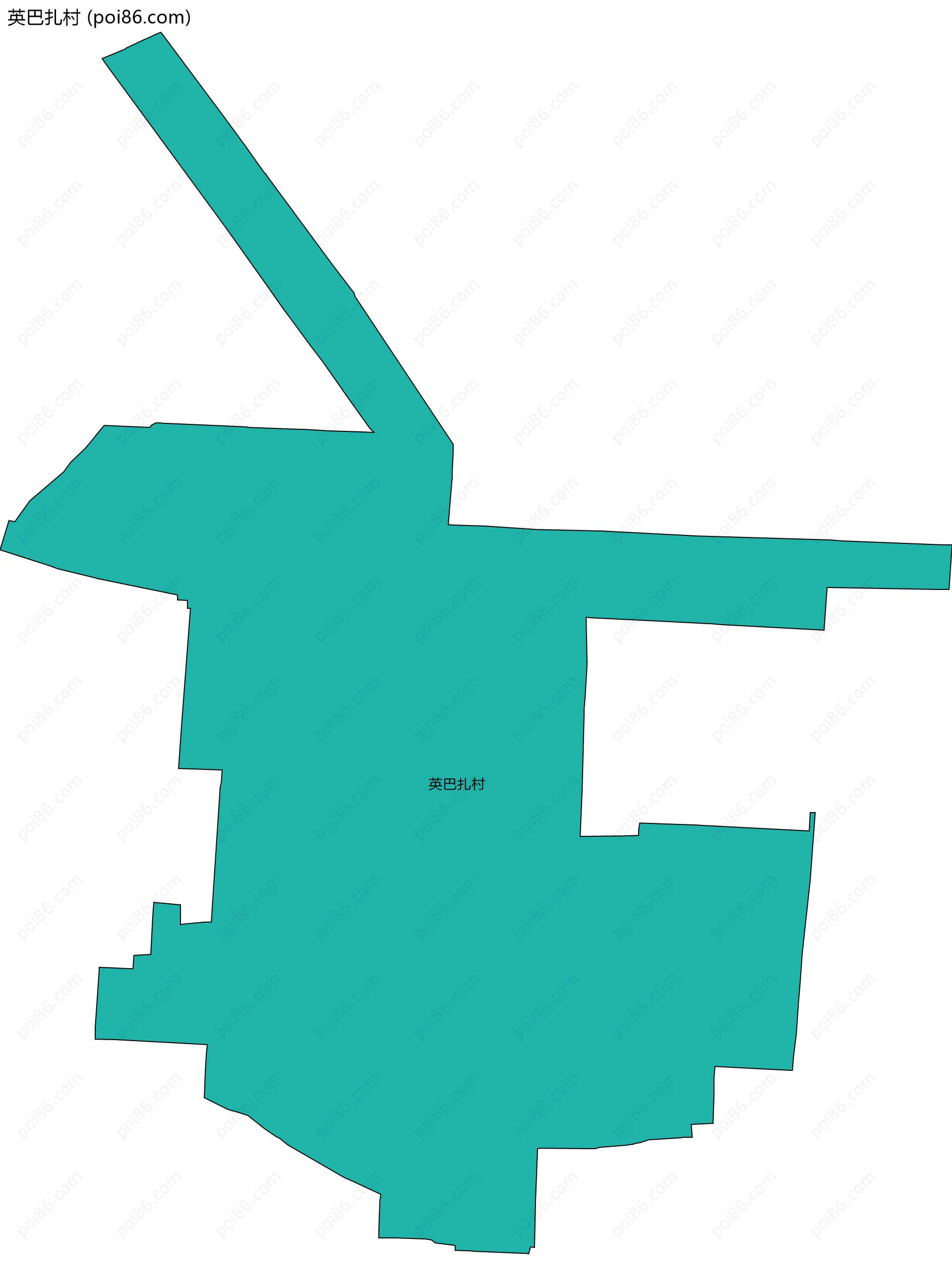 英巴扎村边界地图