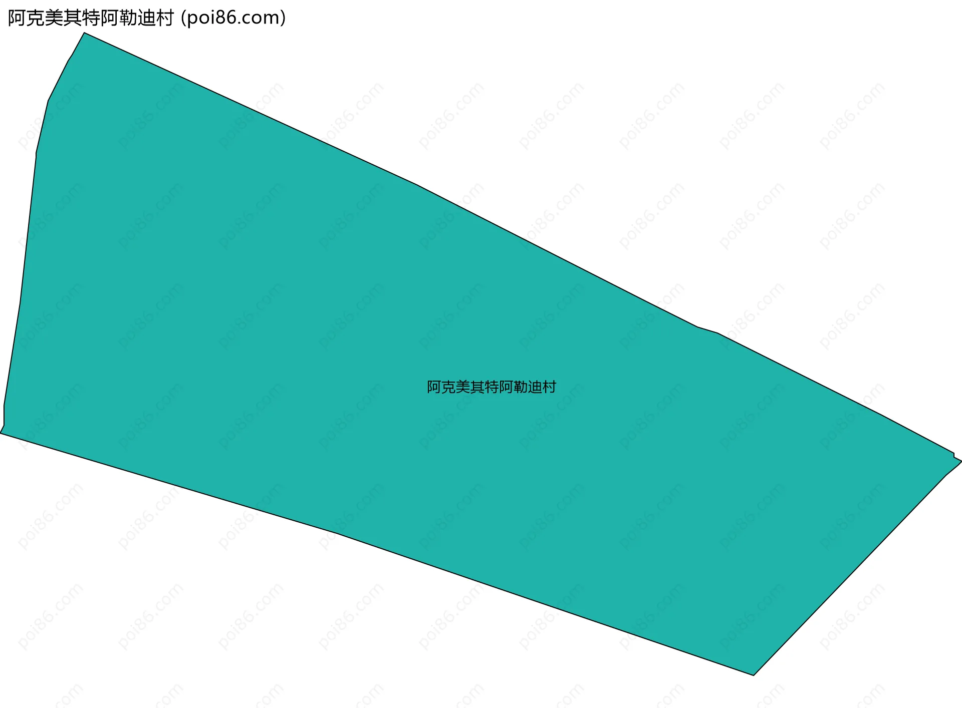 阿克美其特阿勒迪村边界地图