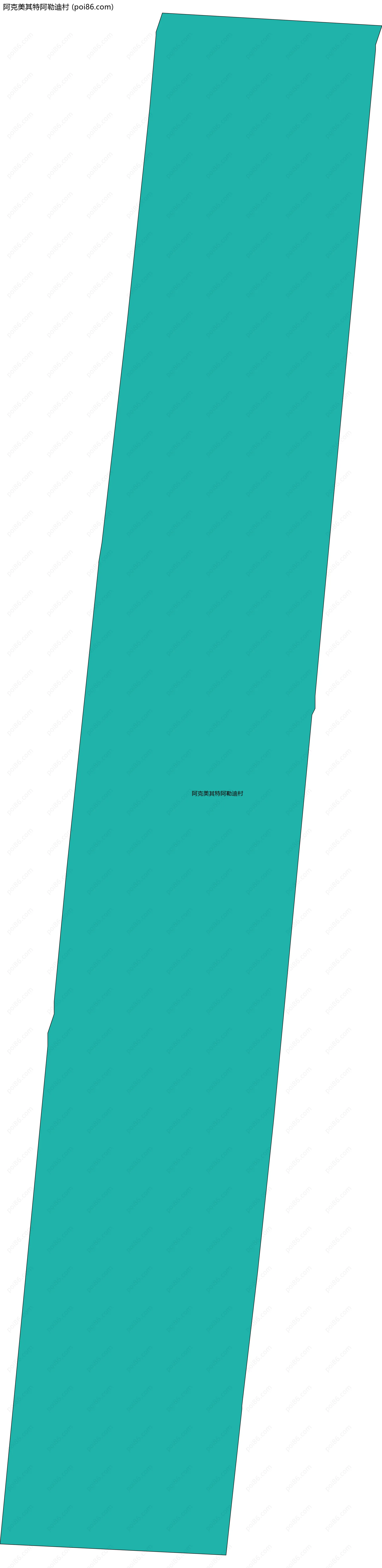 阿克美其特阿勒迪村边界地图