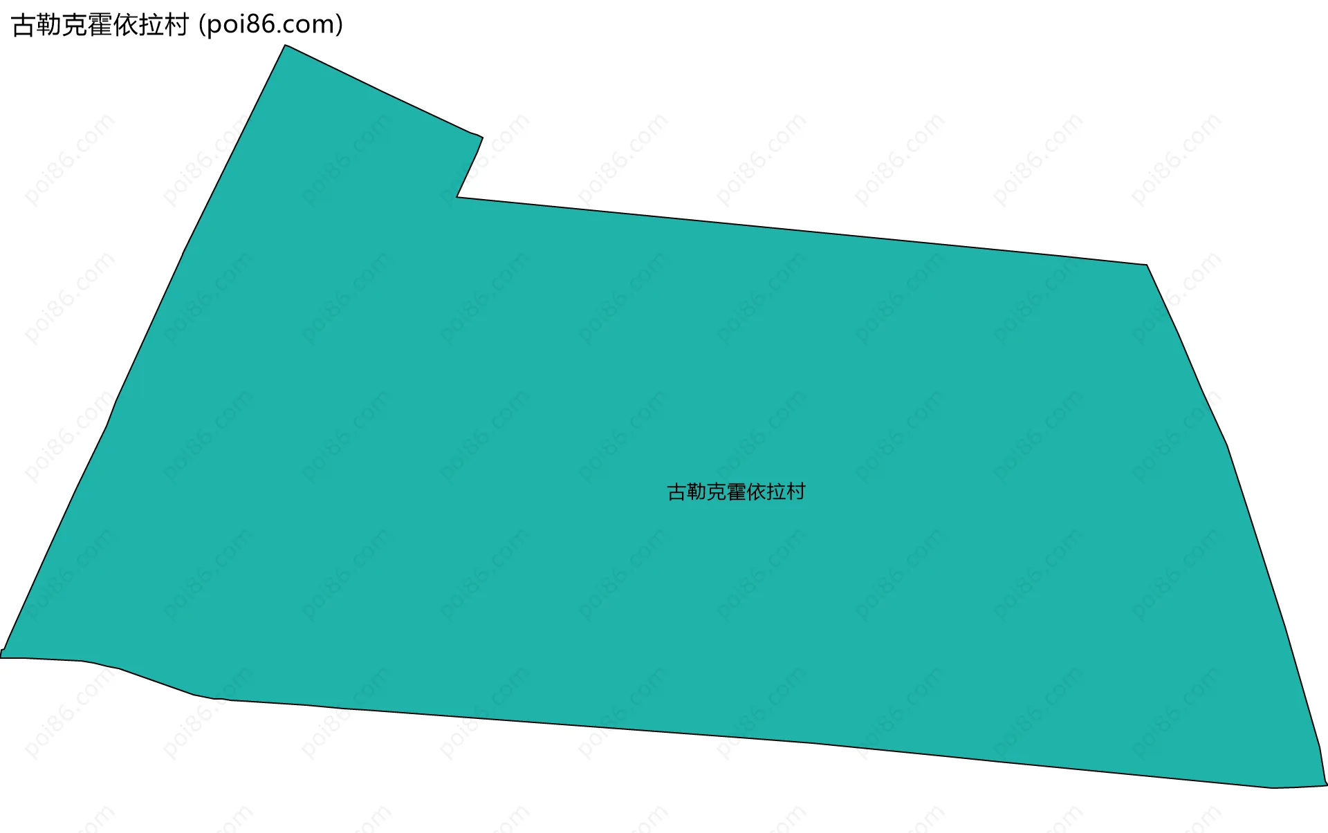 古勒克霍依拉村边界地图