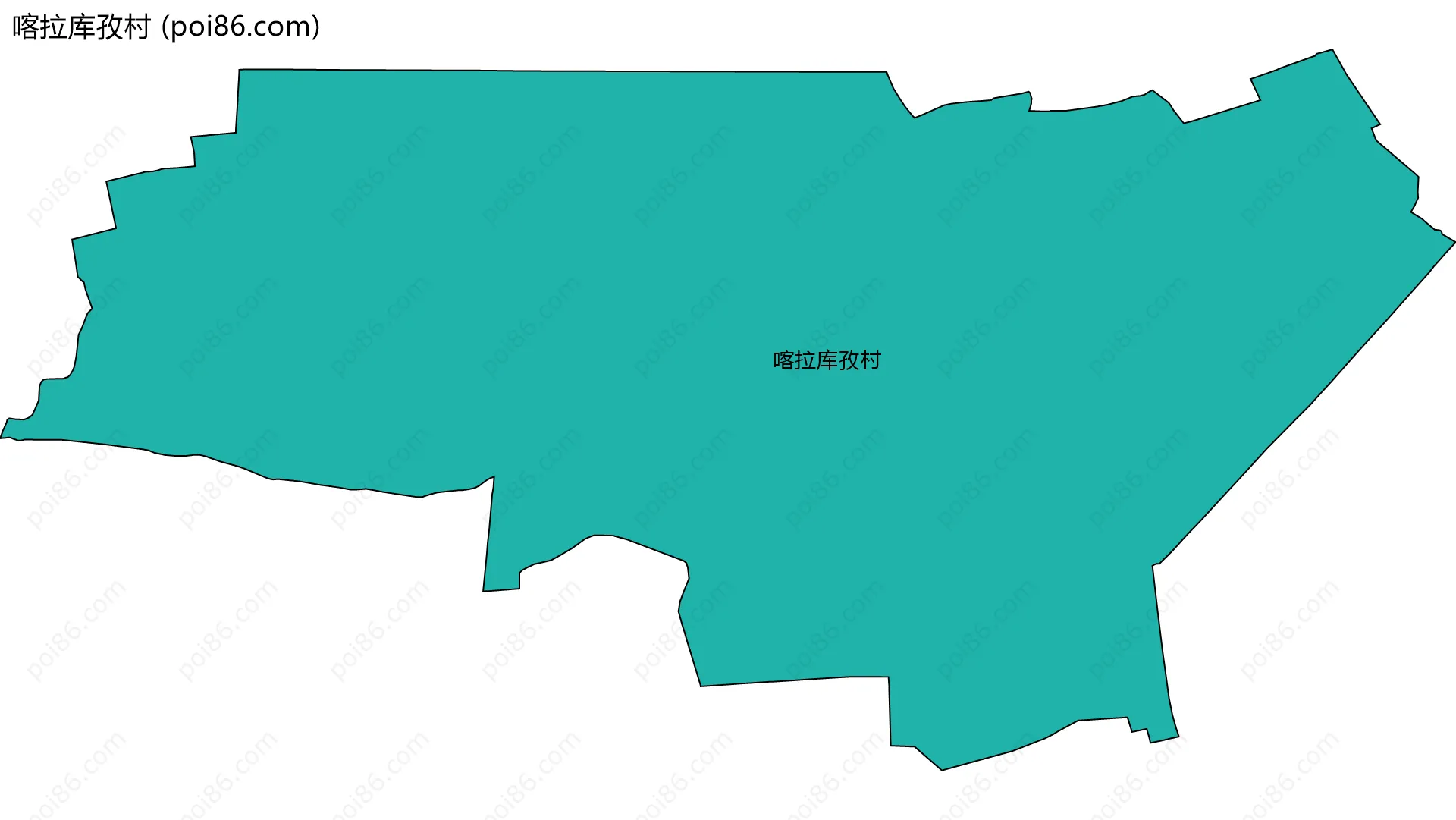 喀拉库孜村边界地图
