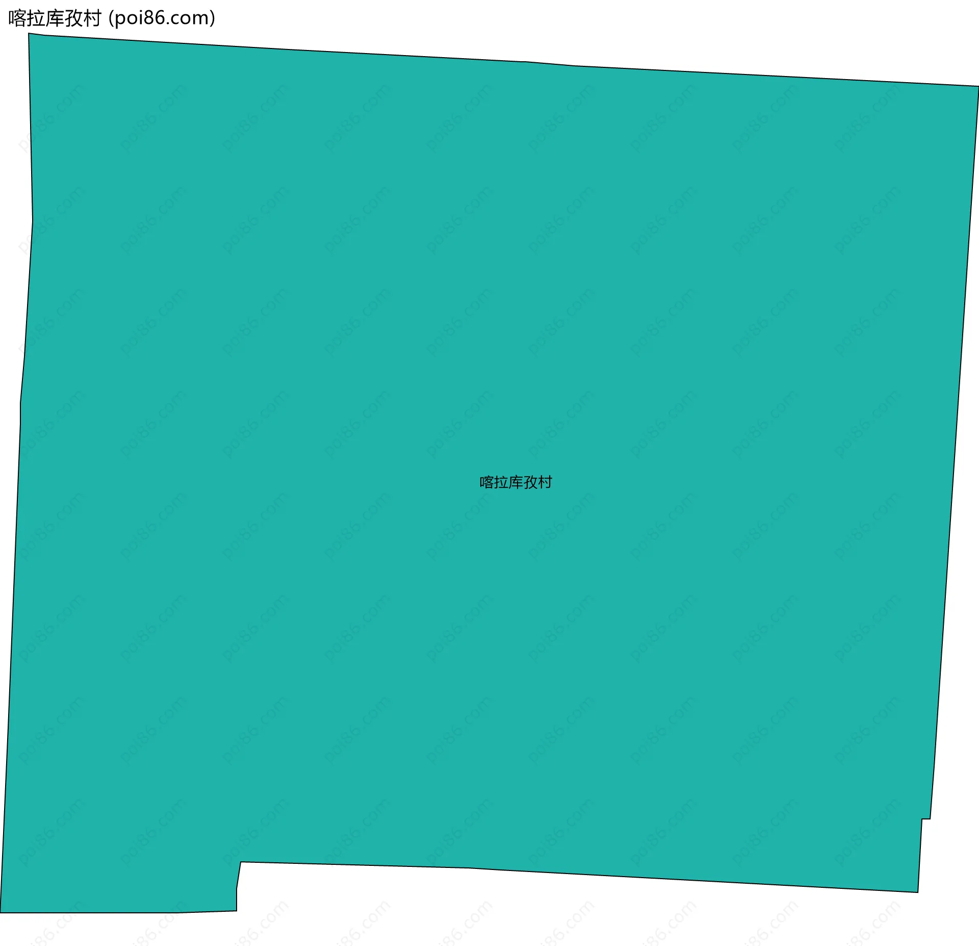 喀拉库孜村边界地图