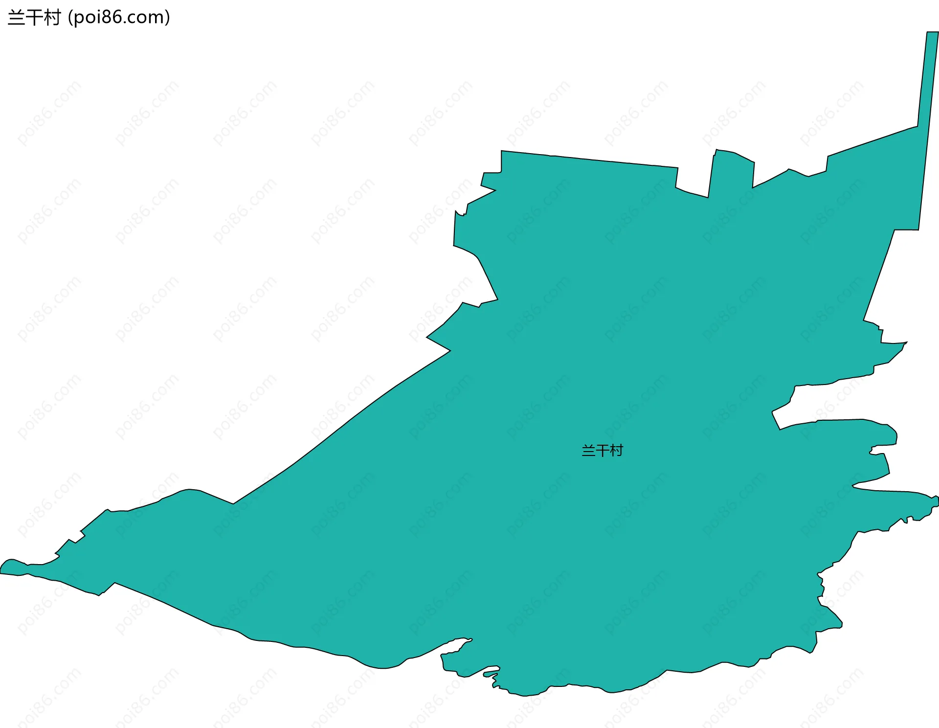 兰干村边界地图