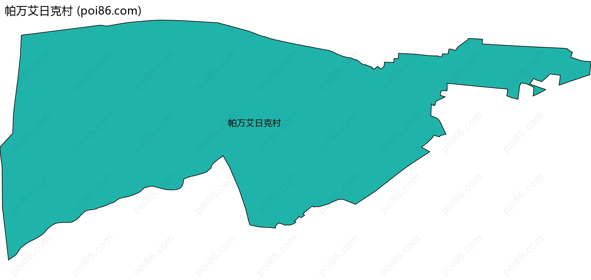 帕万艾日克村边界地图
