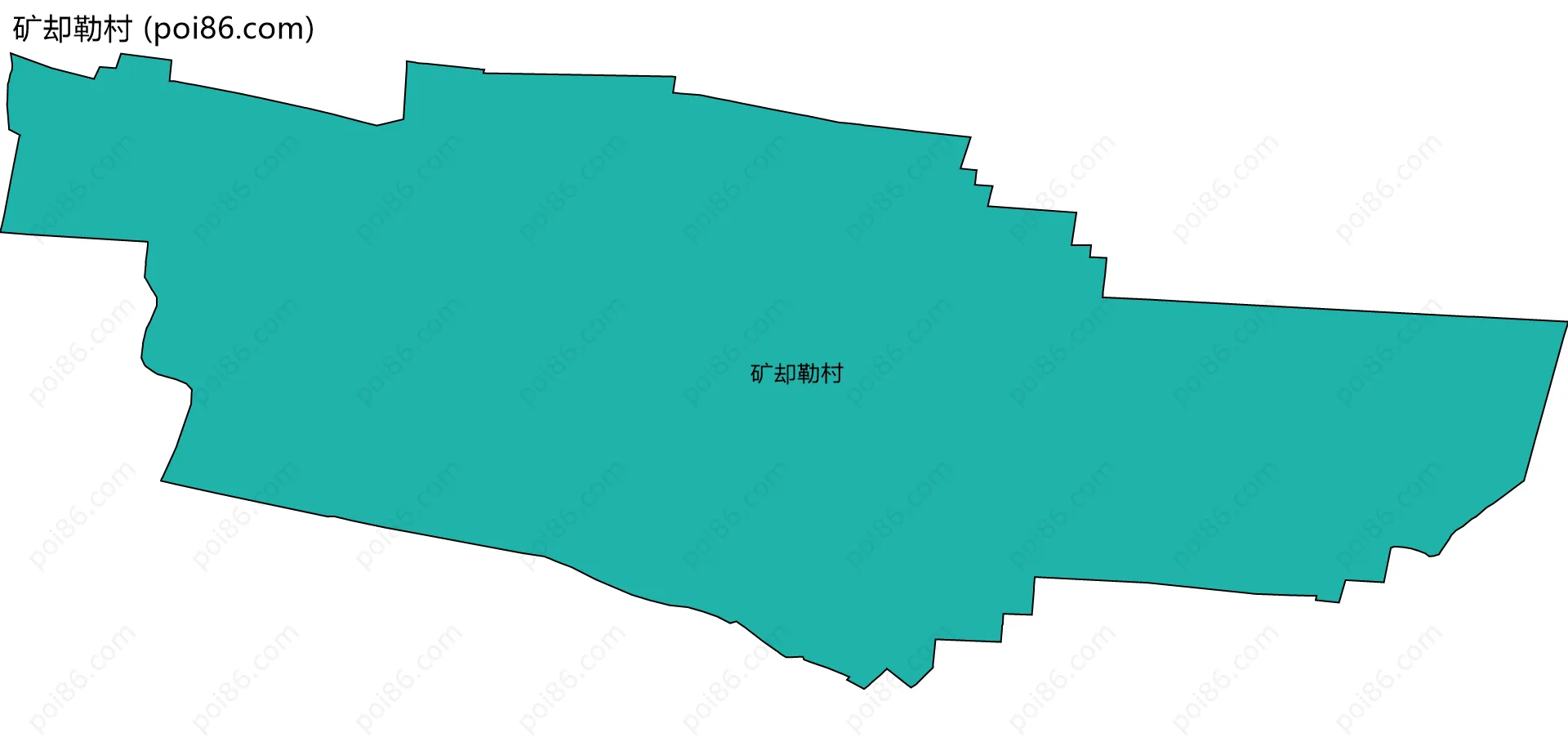 矿却勒村边界地图