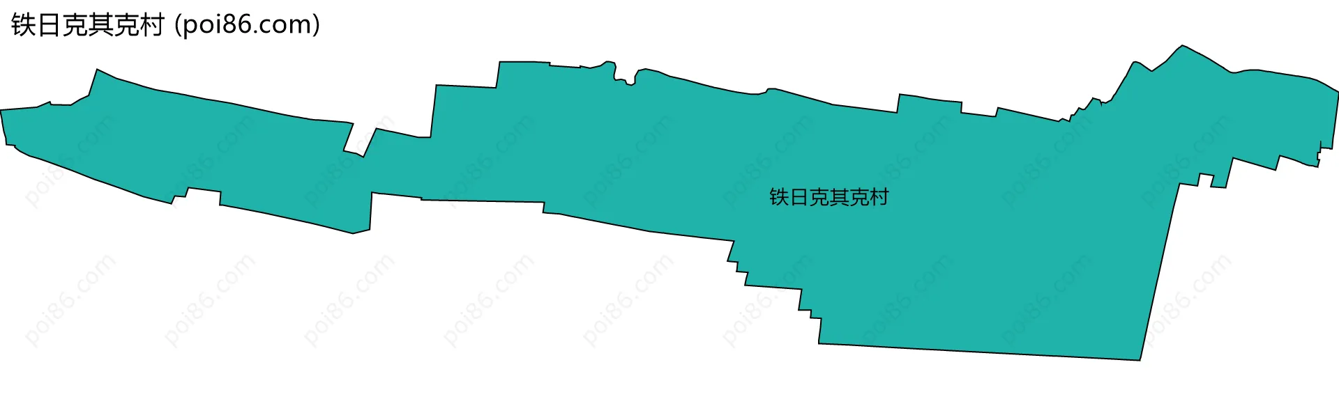 铁日克其克村边界地图