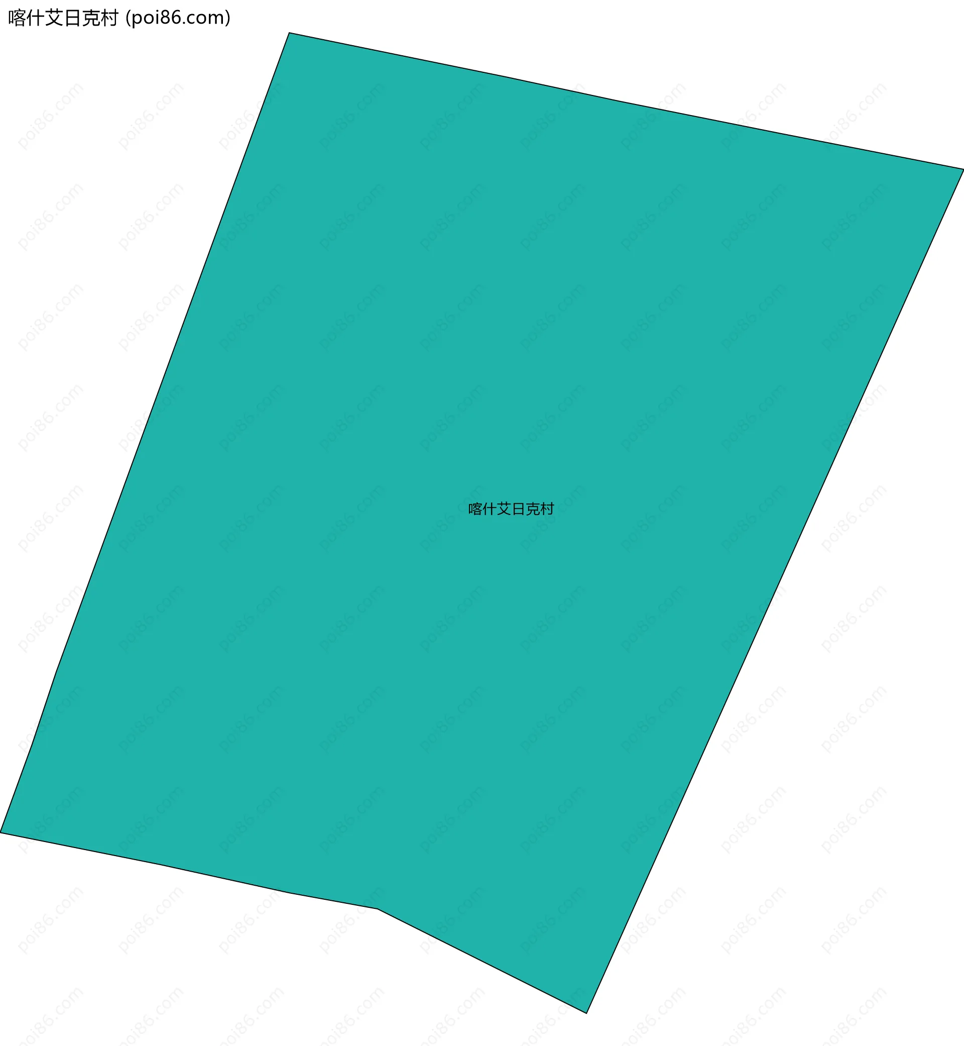 喀什艾日克村边界地图