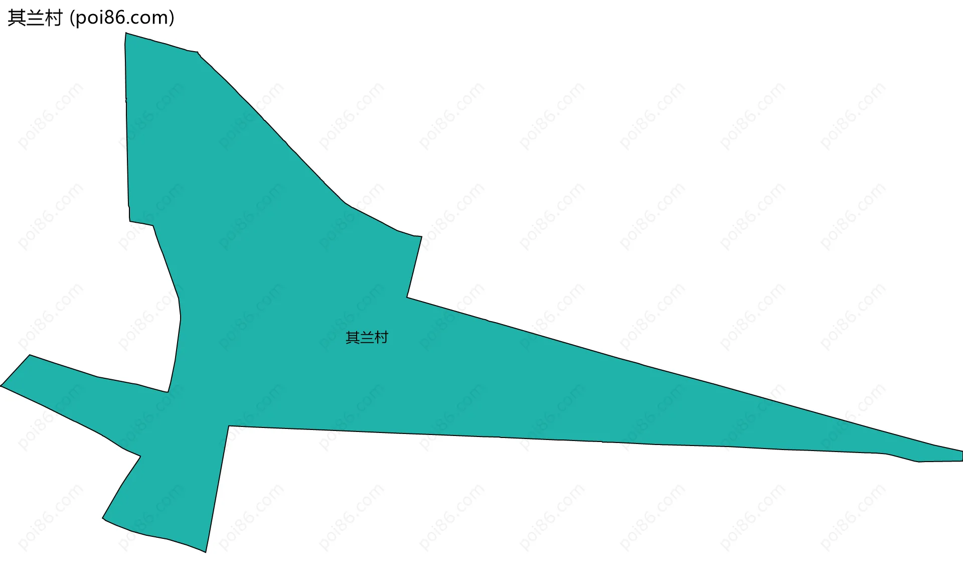 其兰村边界地图