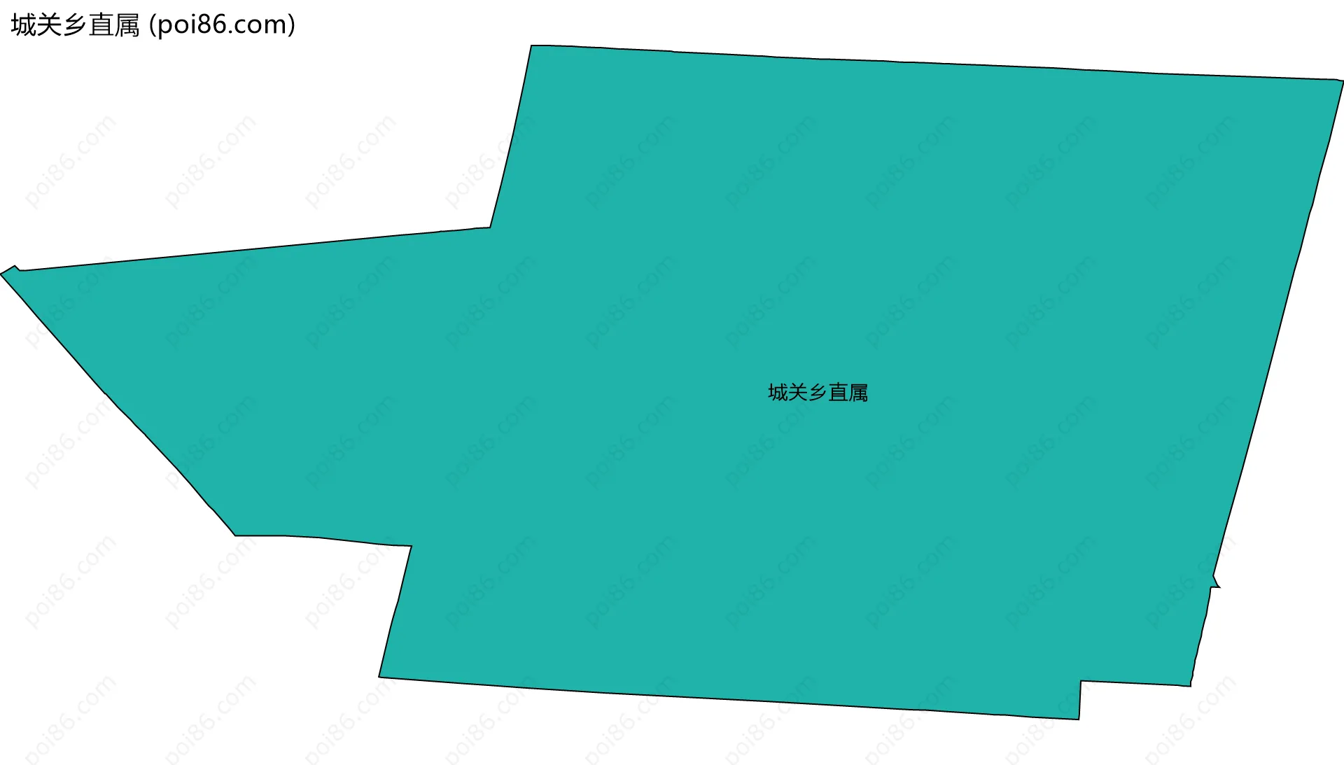 城关乡直属边界地图