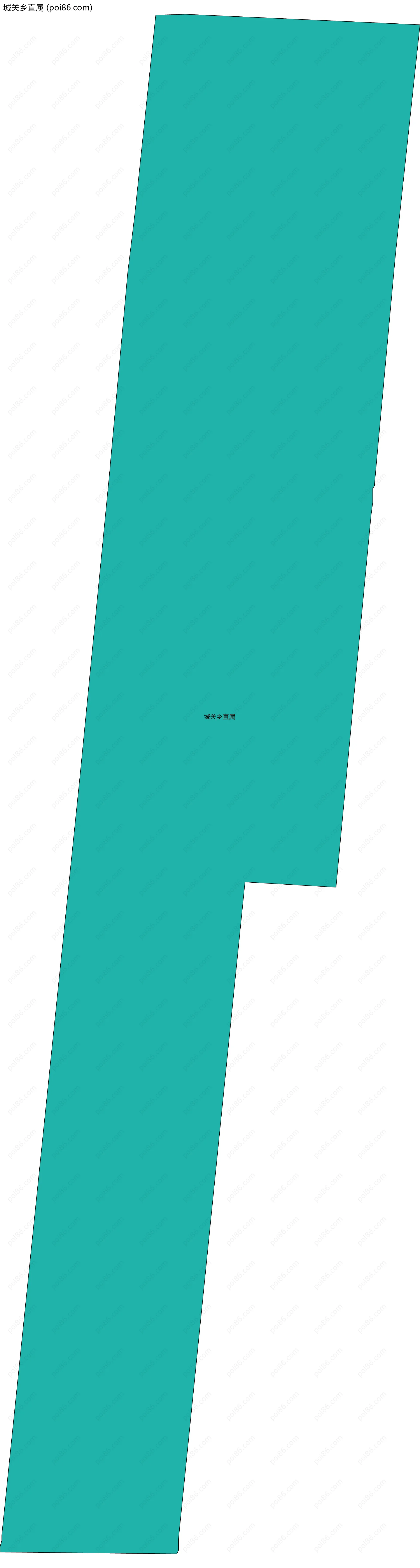 城关乡直属边界地图