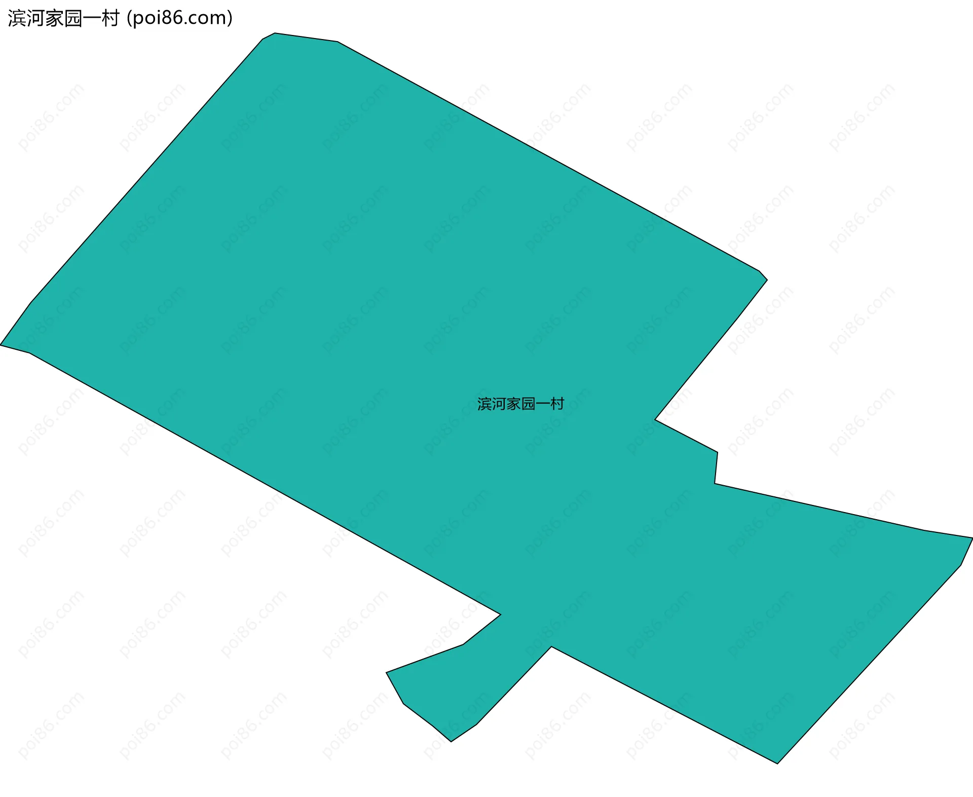 滨河家园一村边界地图