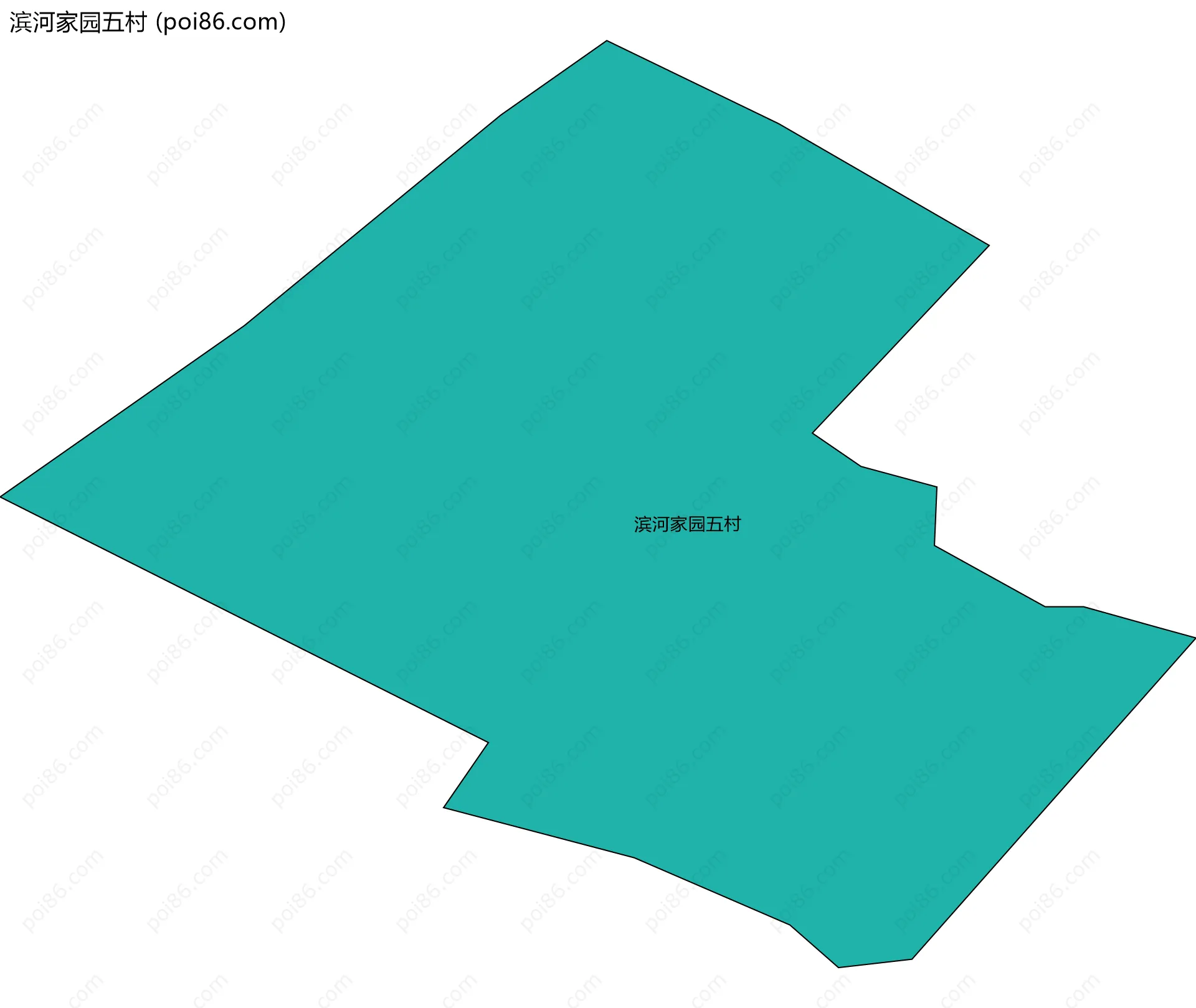 滨河家园五村边界地图