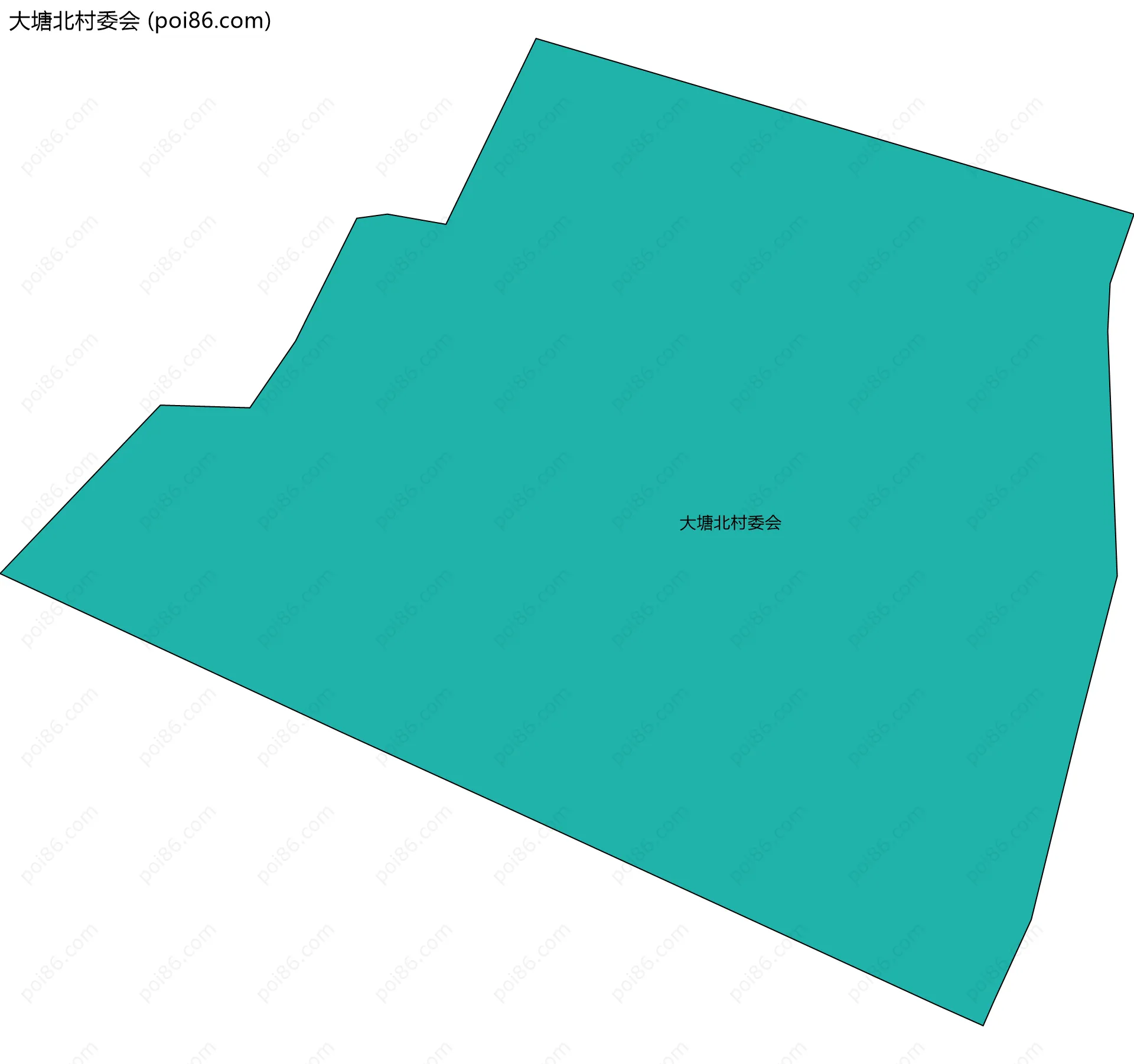 大塘北村委会边界地图