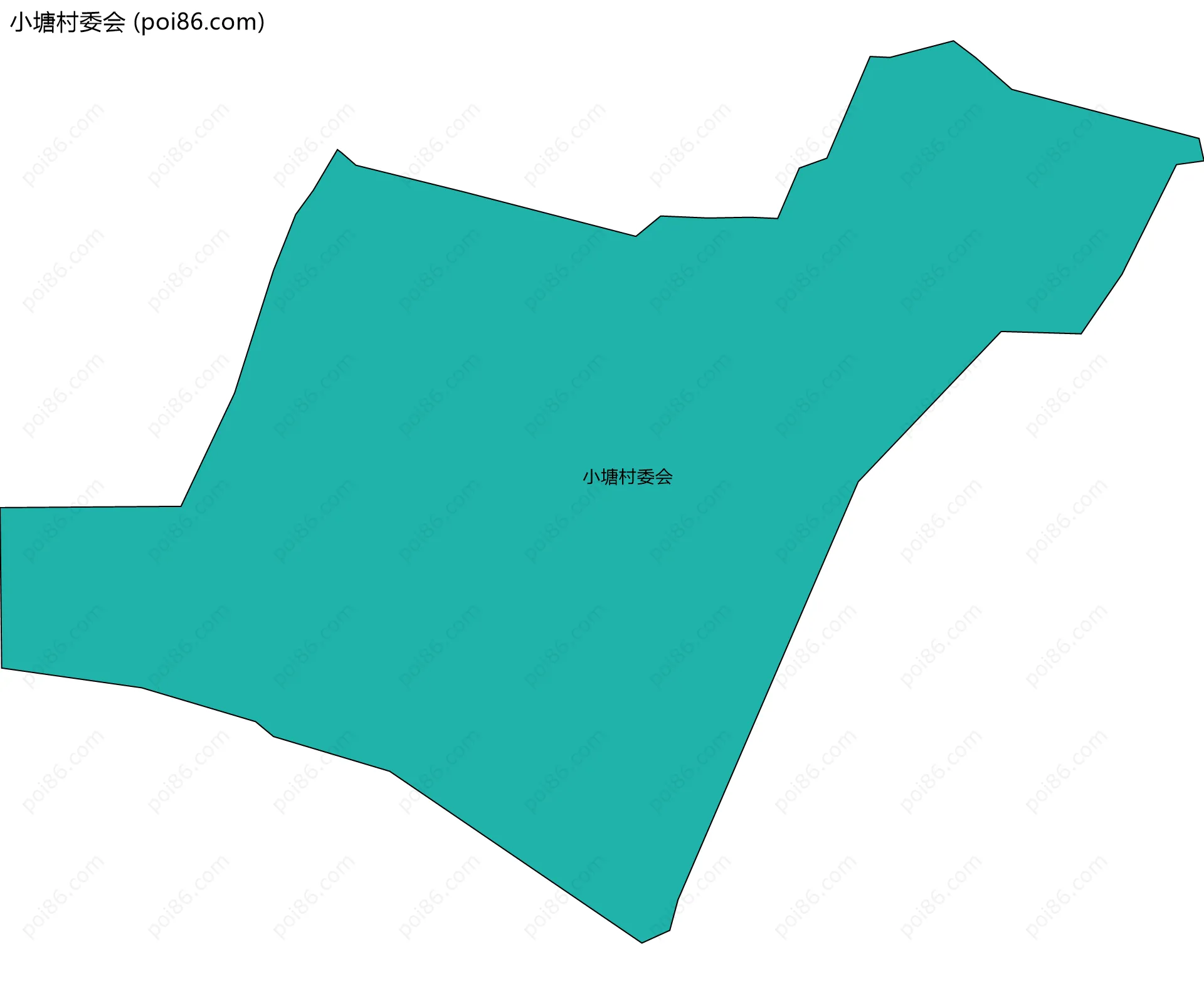 小塘村委会边界地图