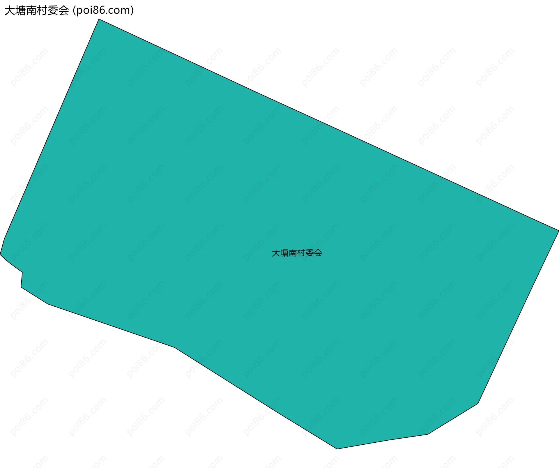 大塘南村委会边界地图
