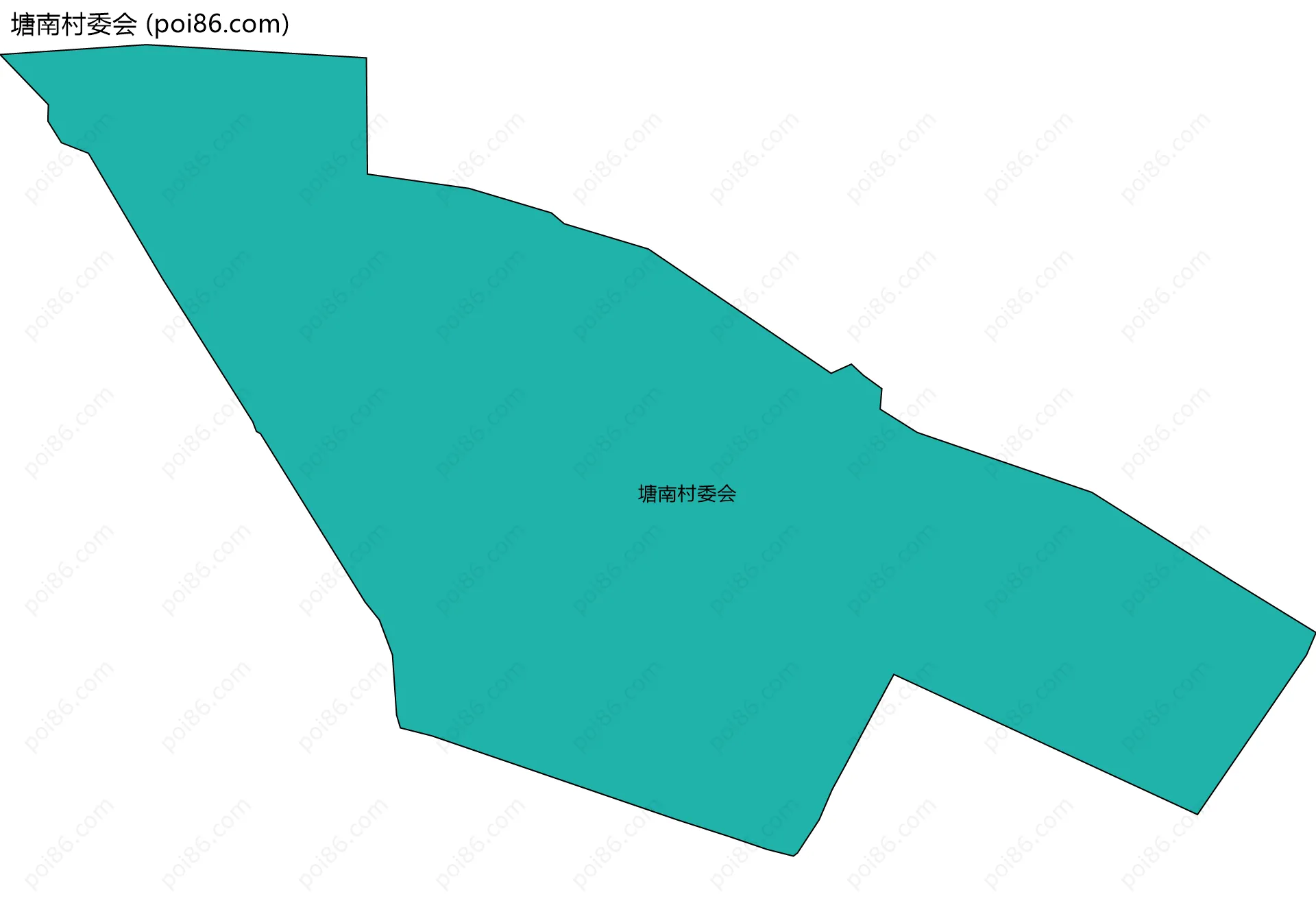 塘南村委会边界地图
