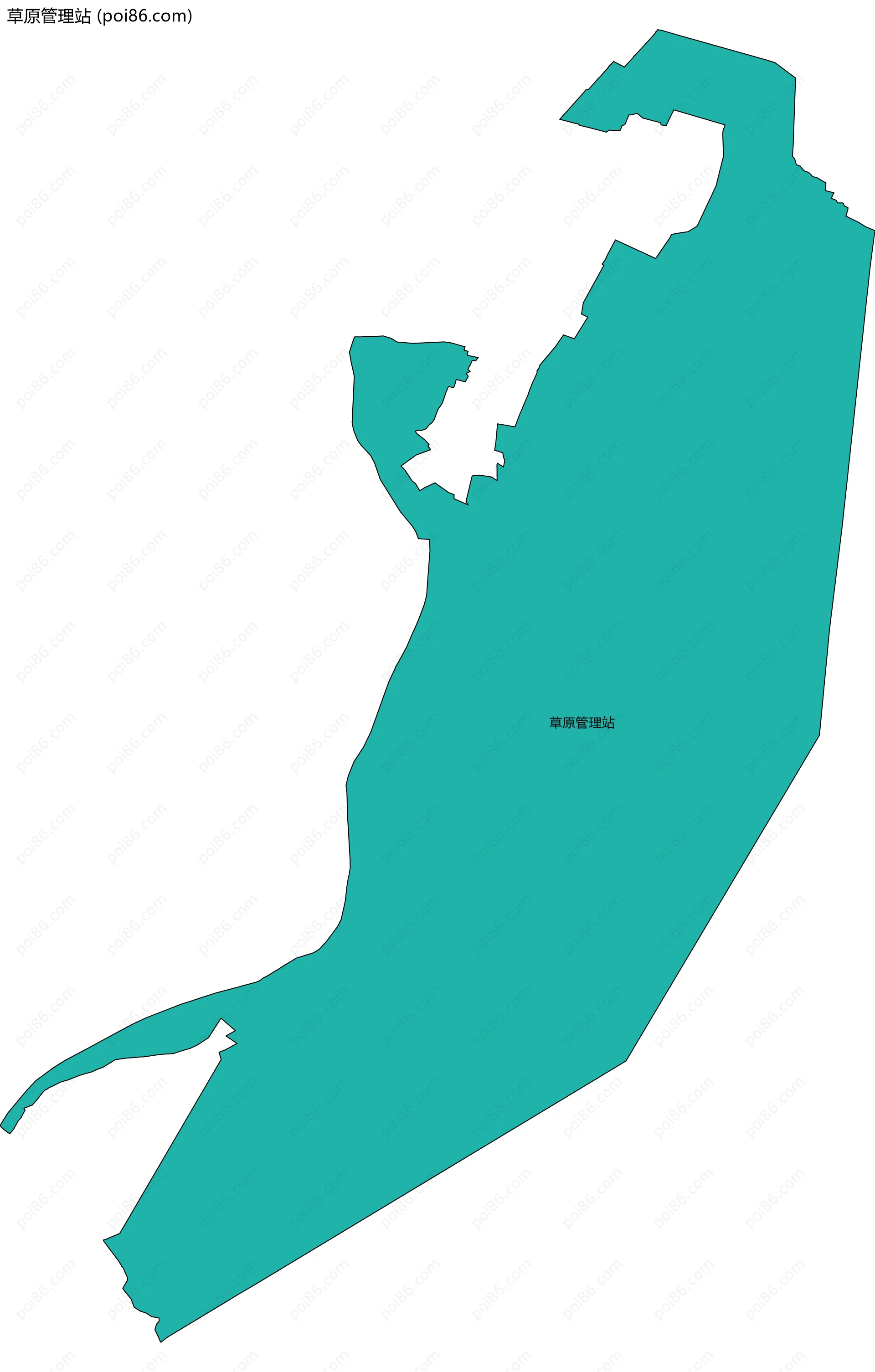 草原管理站边界地图