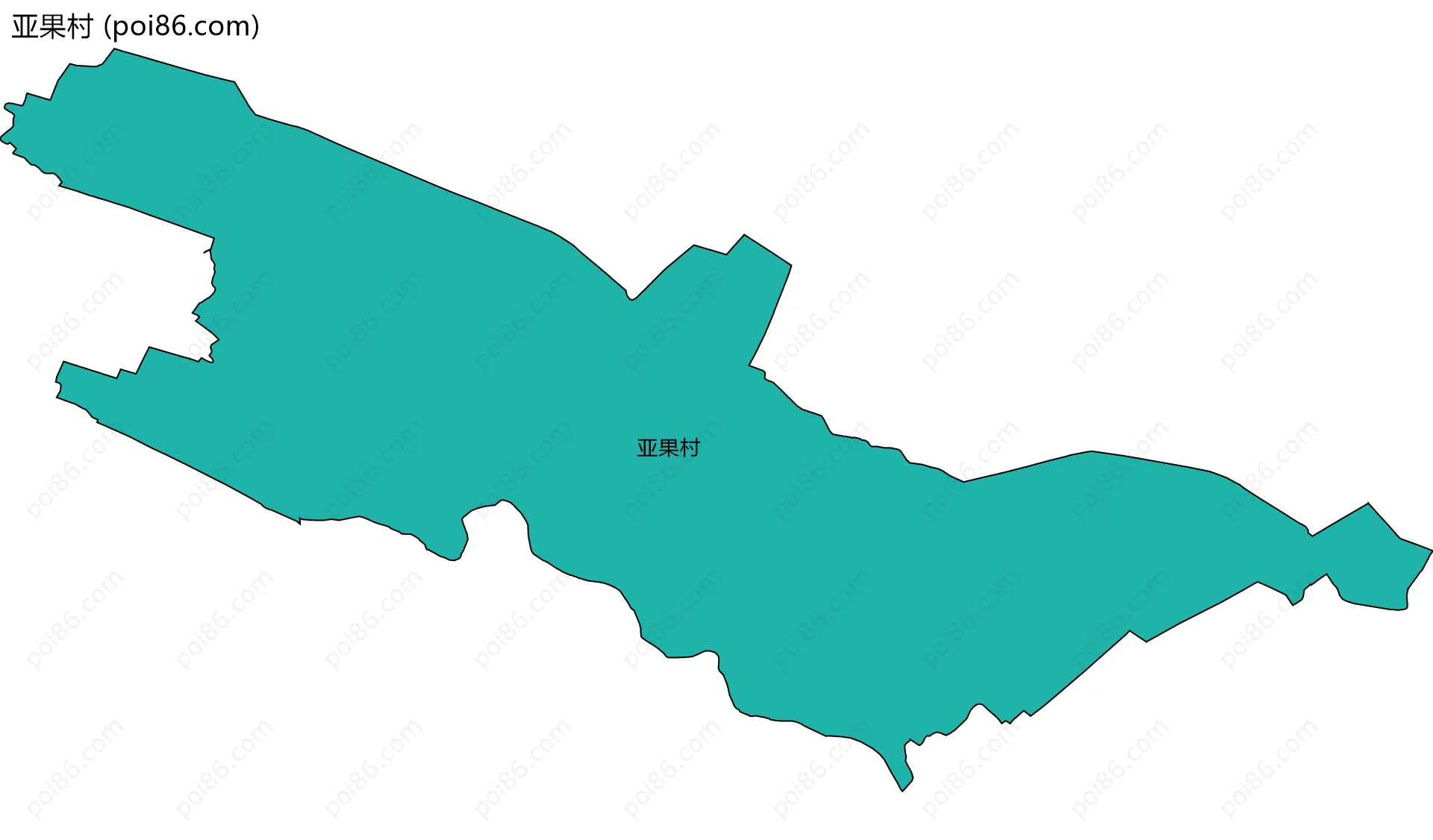 亚果村边界地图