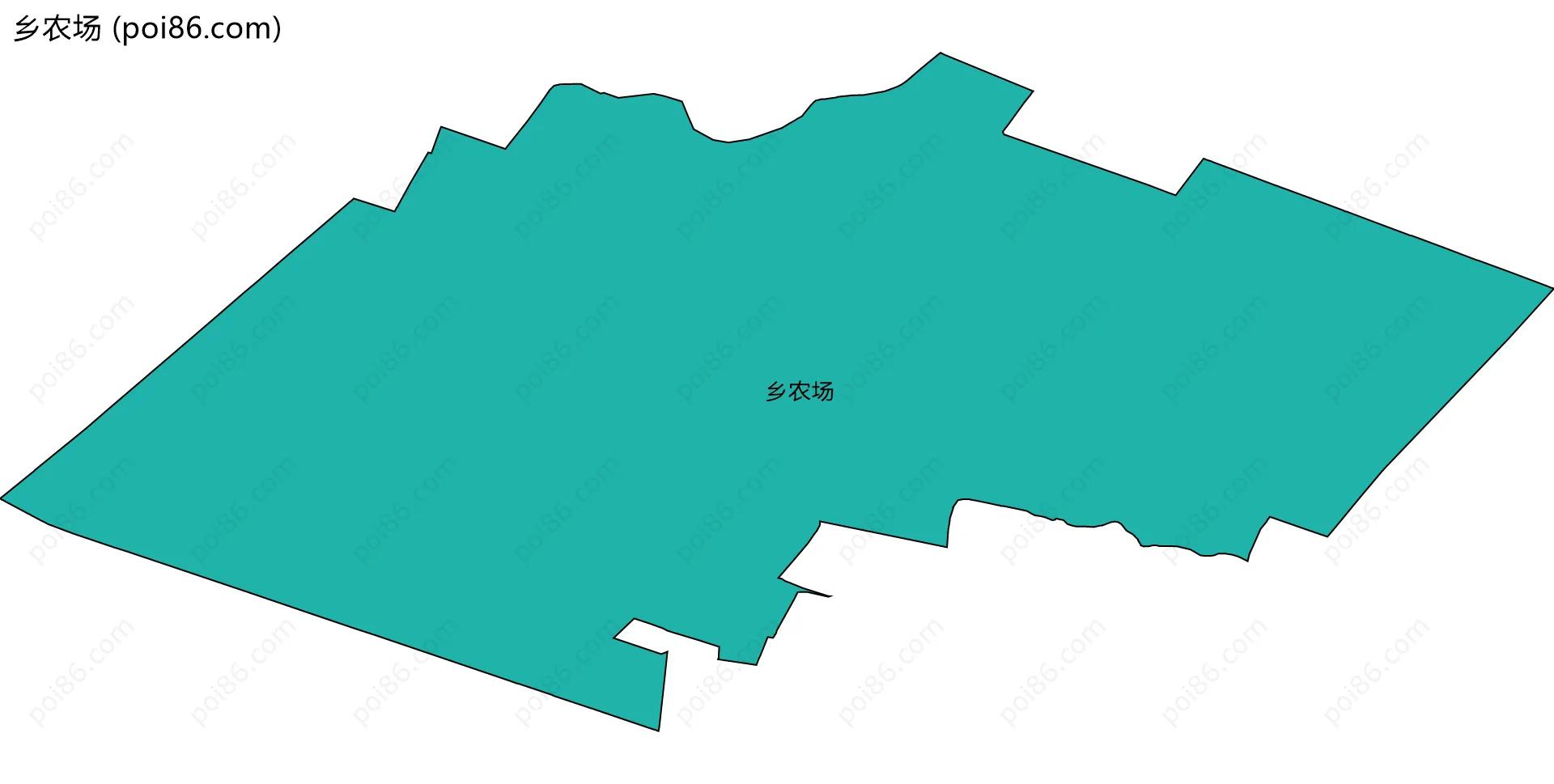 乡农场边界地图
