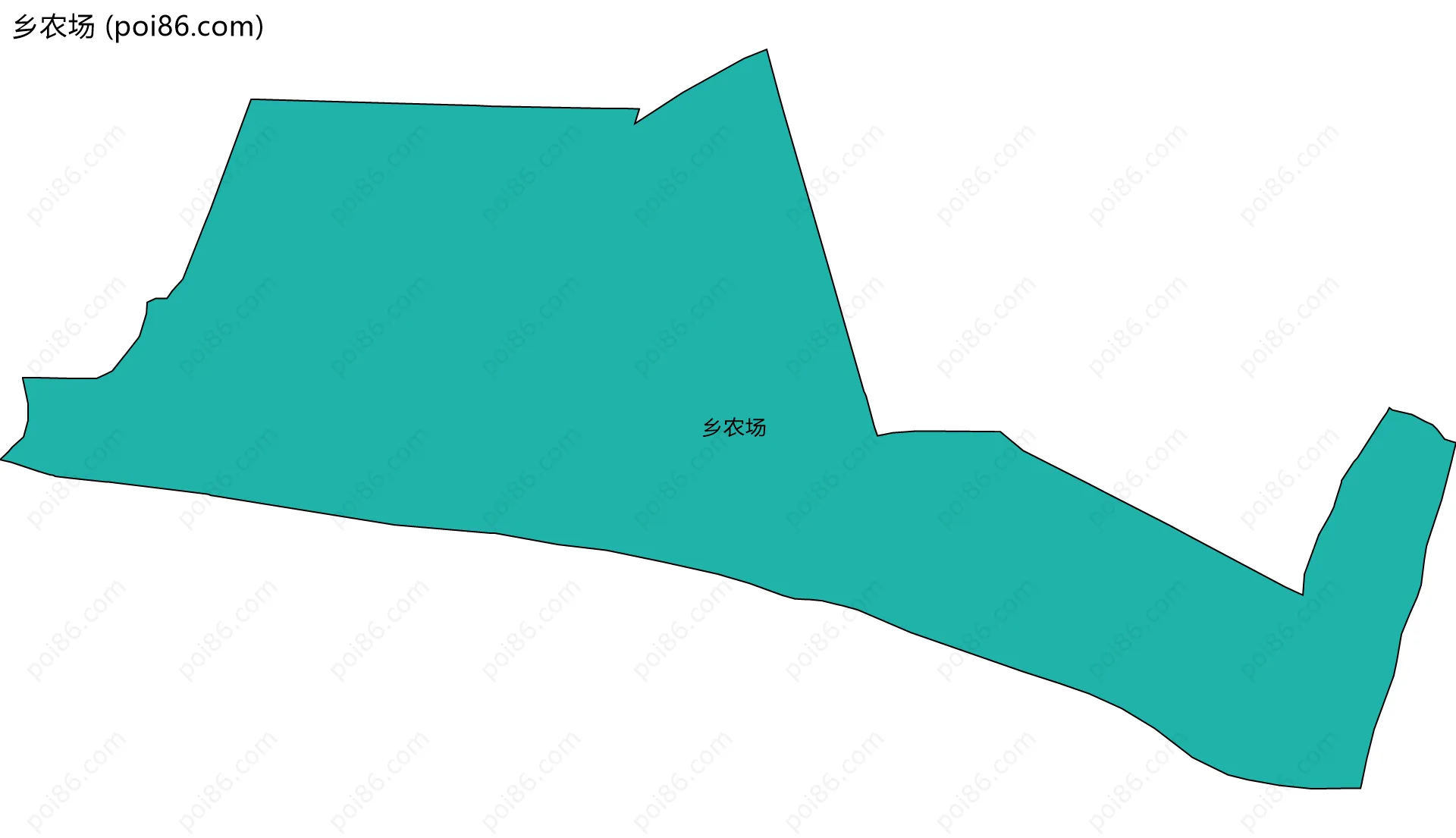 乡农场边界地图