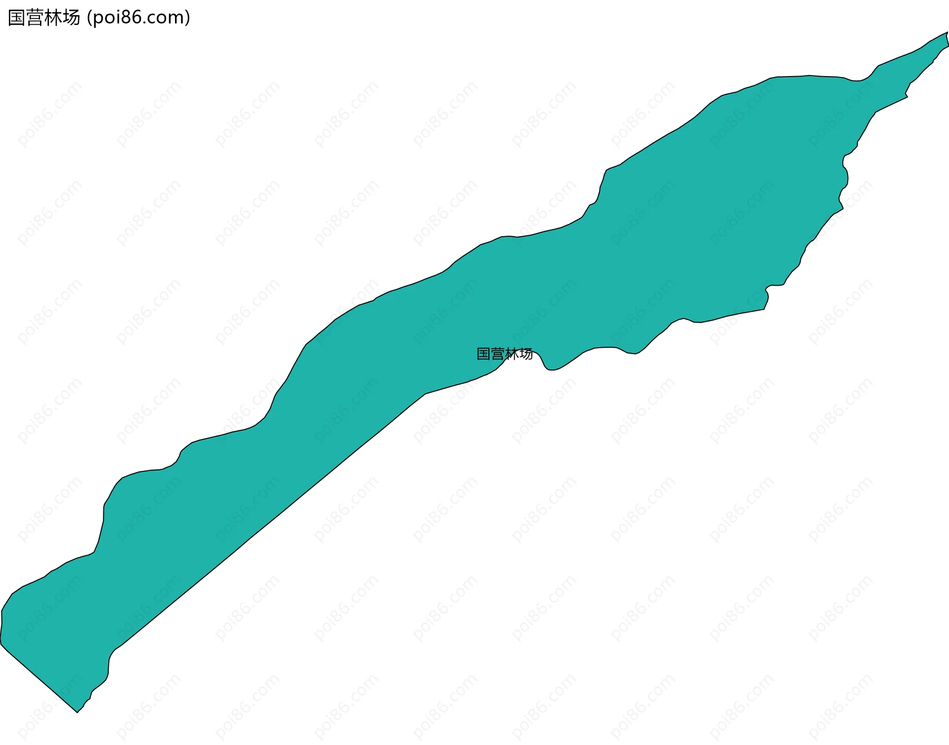 国营林场边界地图