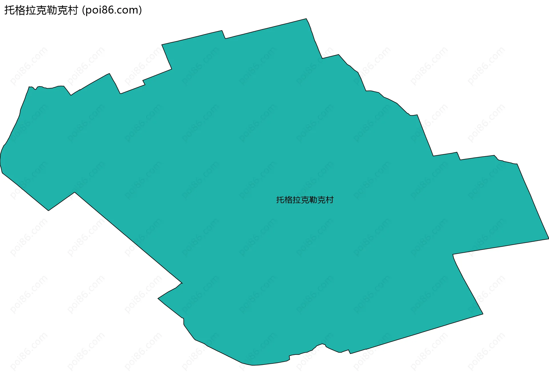 托格拉克勒克村边界地图