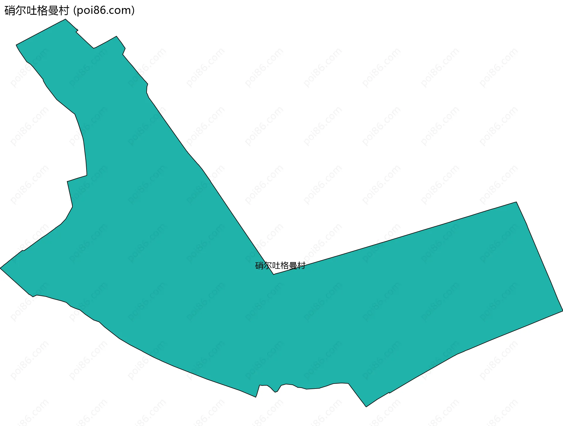 硝尔吐格曼村边界地图