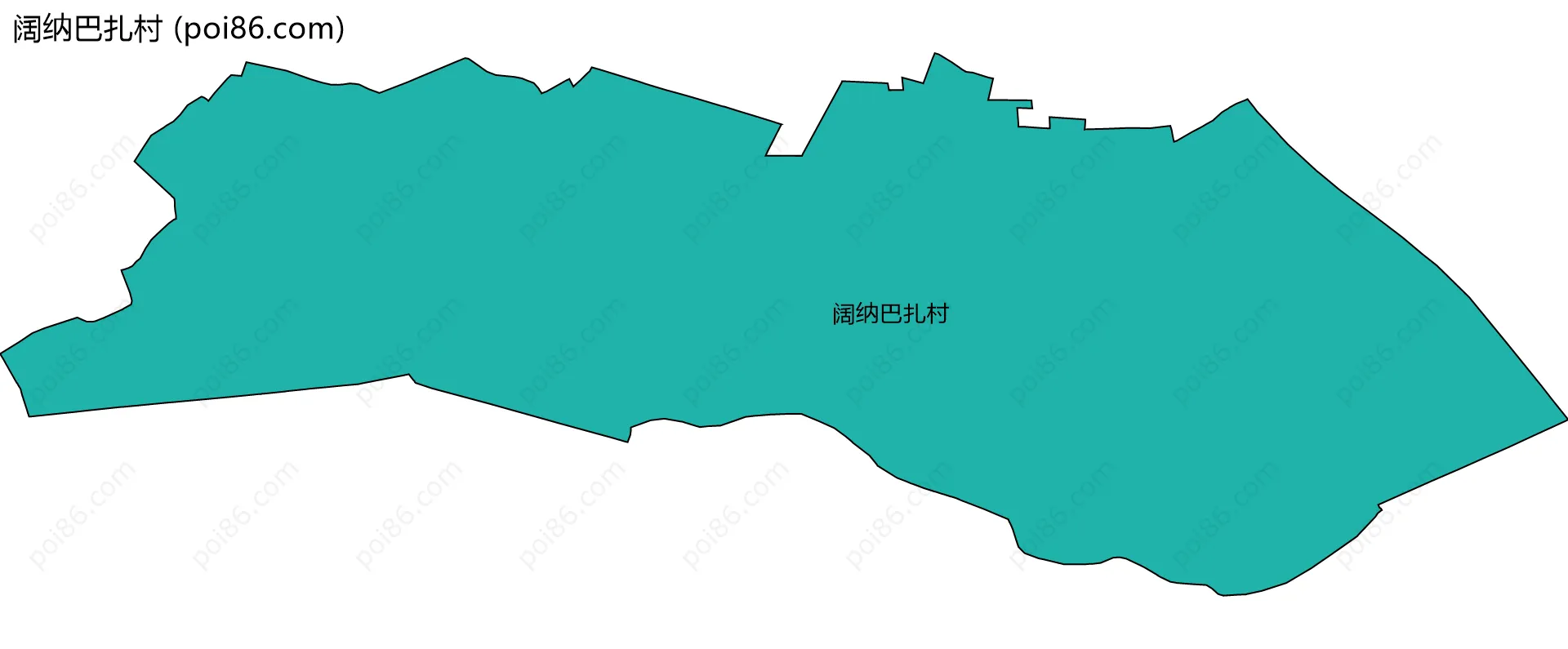 阔纳巴扎村边界地图