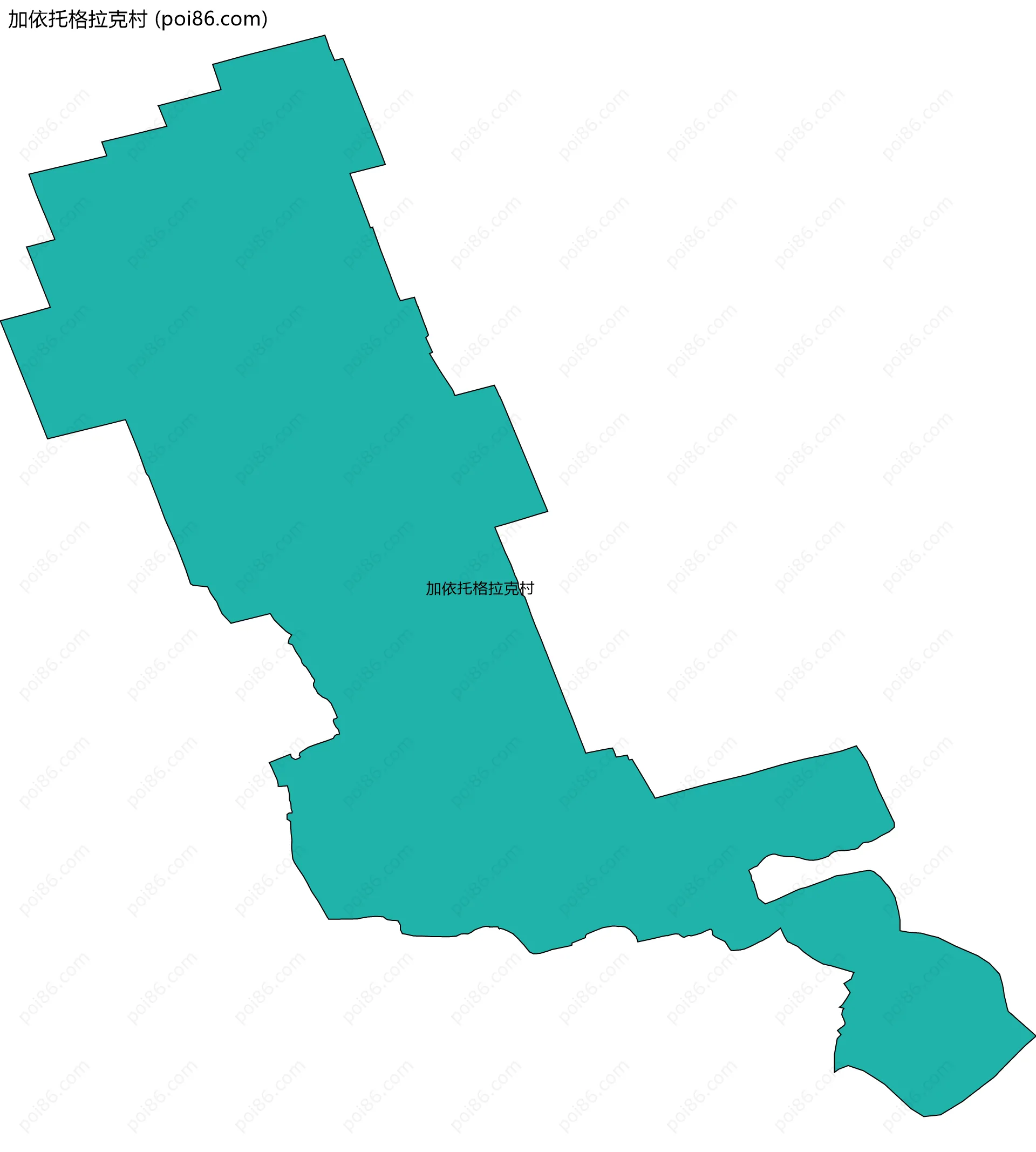 加依托格拉克村边界地图