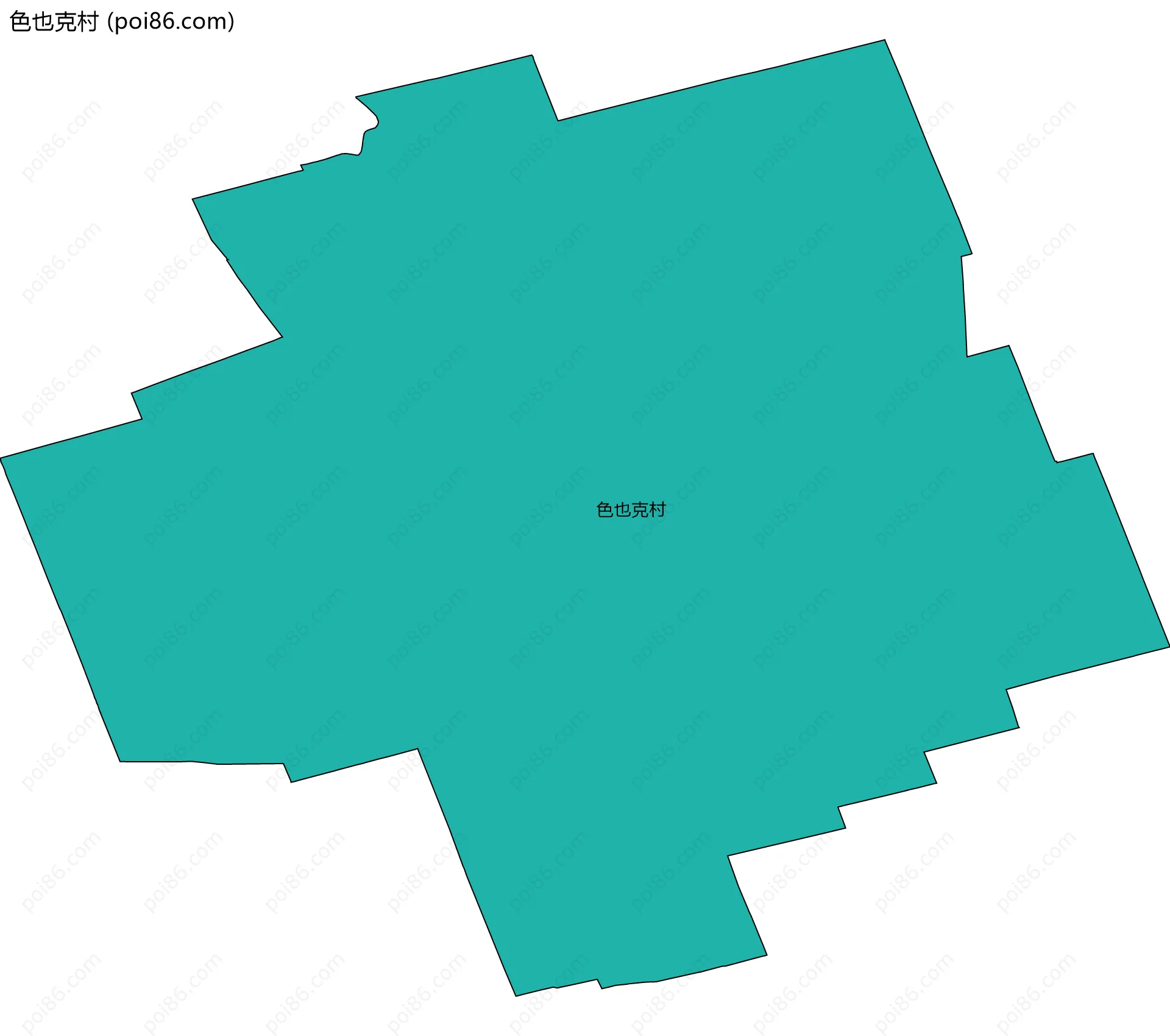 色也克村边界地图