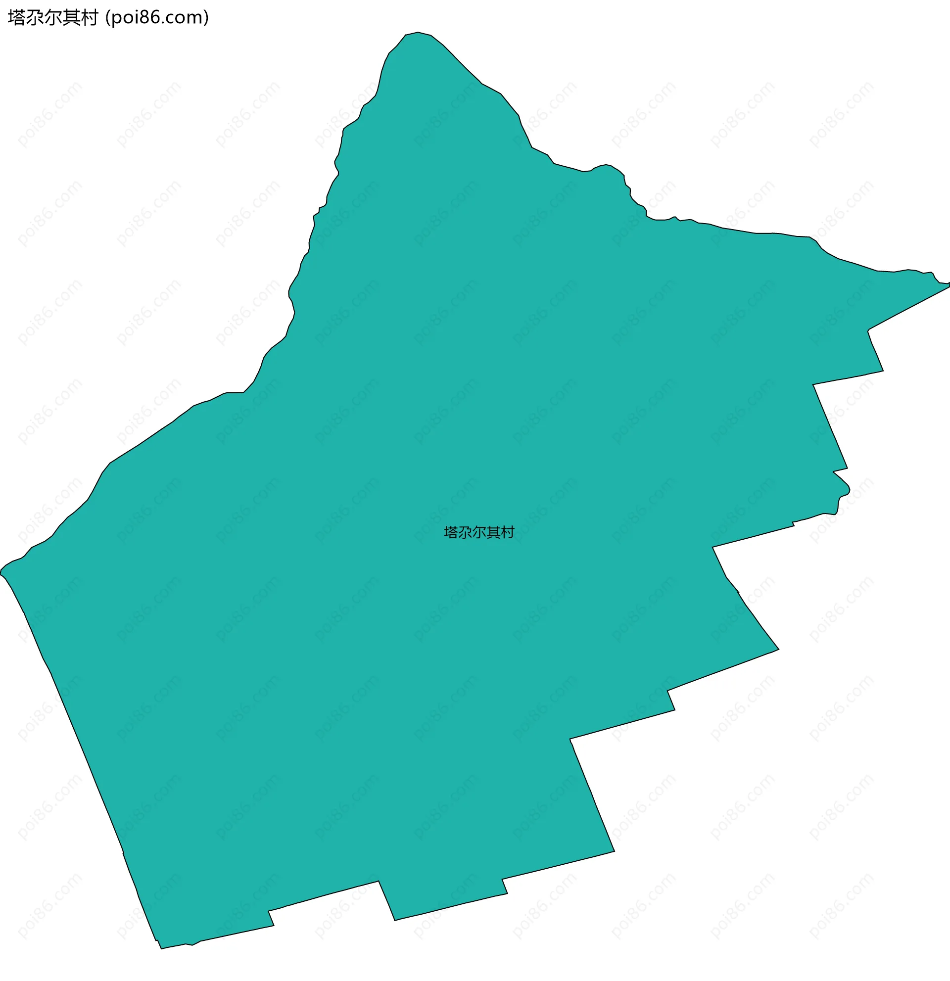 塔尕尔其村边界地图