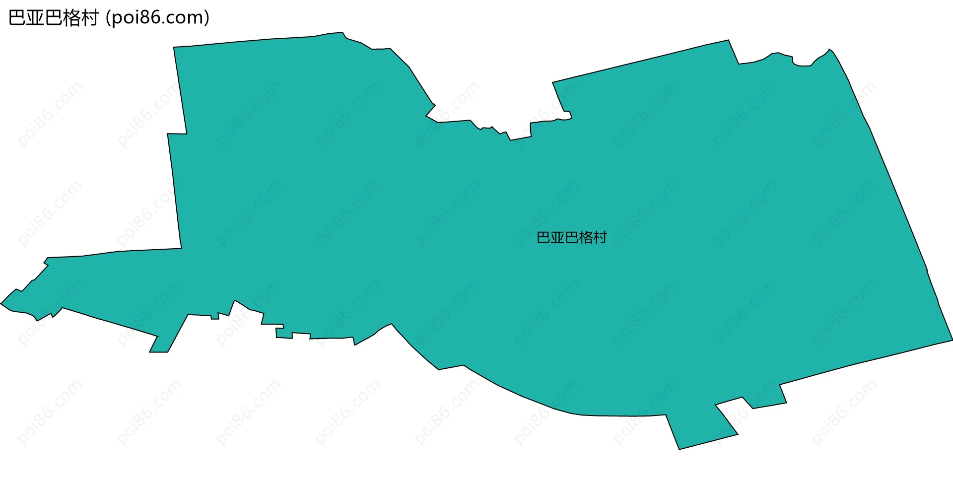 巴亚巴格村边界地图