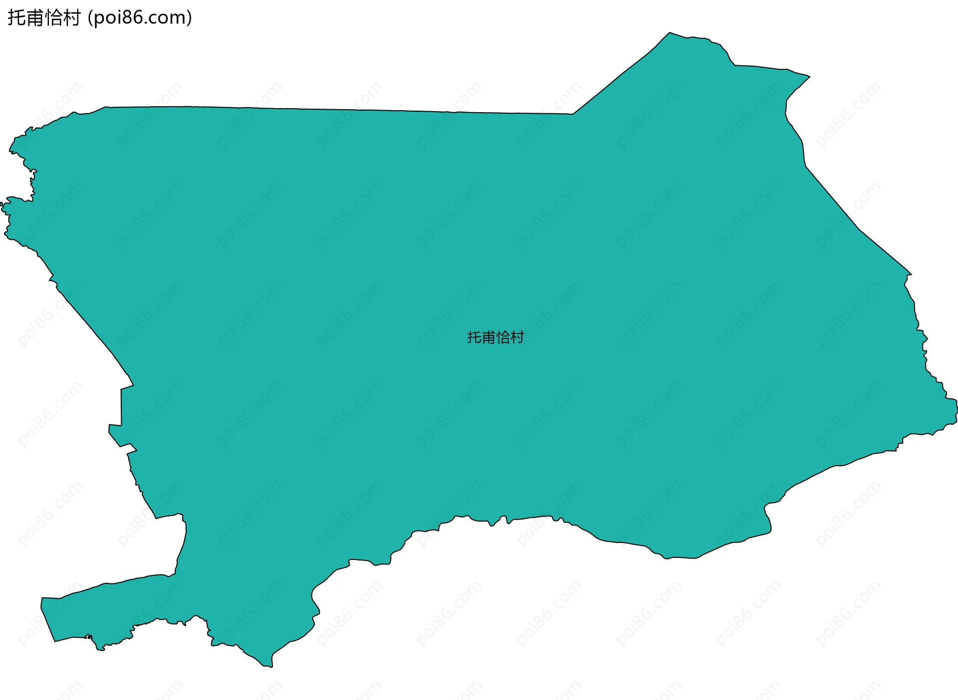 托甫恰村边界地图