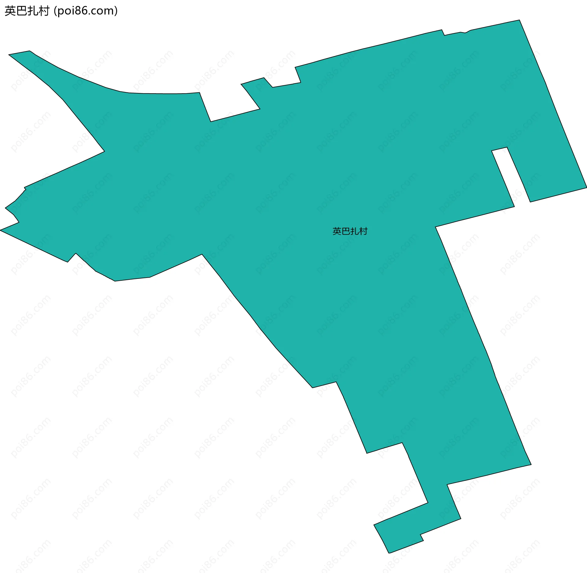 英巴扎村边界地图