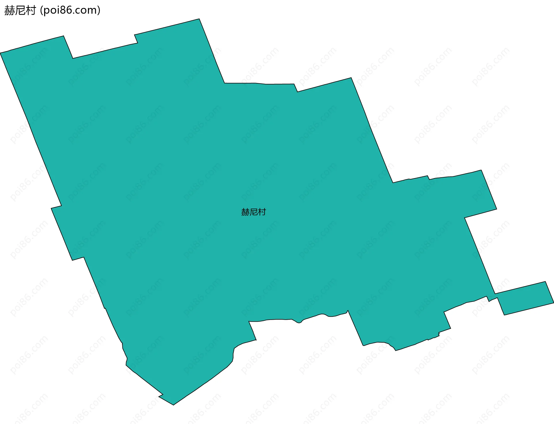 赫尼村边界地图