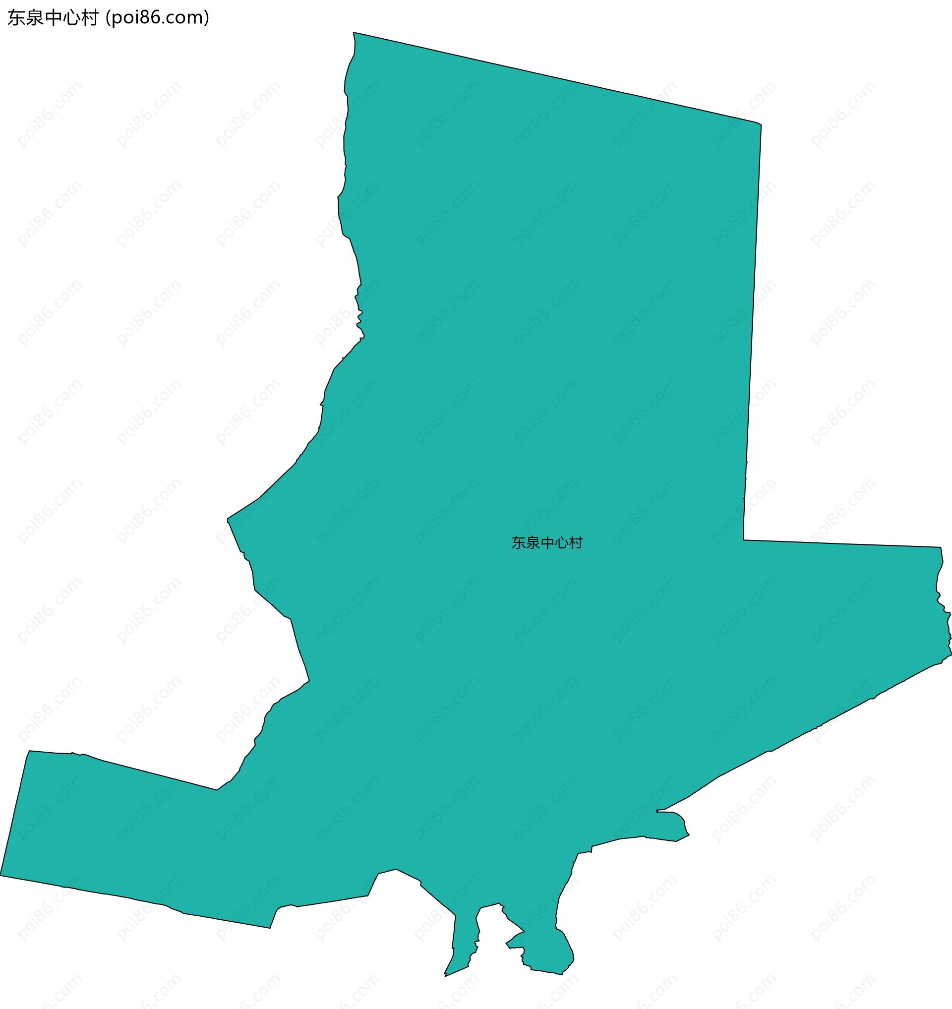 东泉中心村边界地图