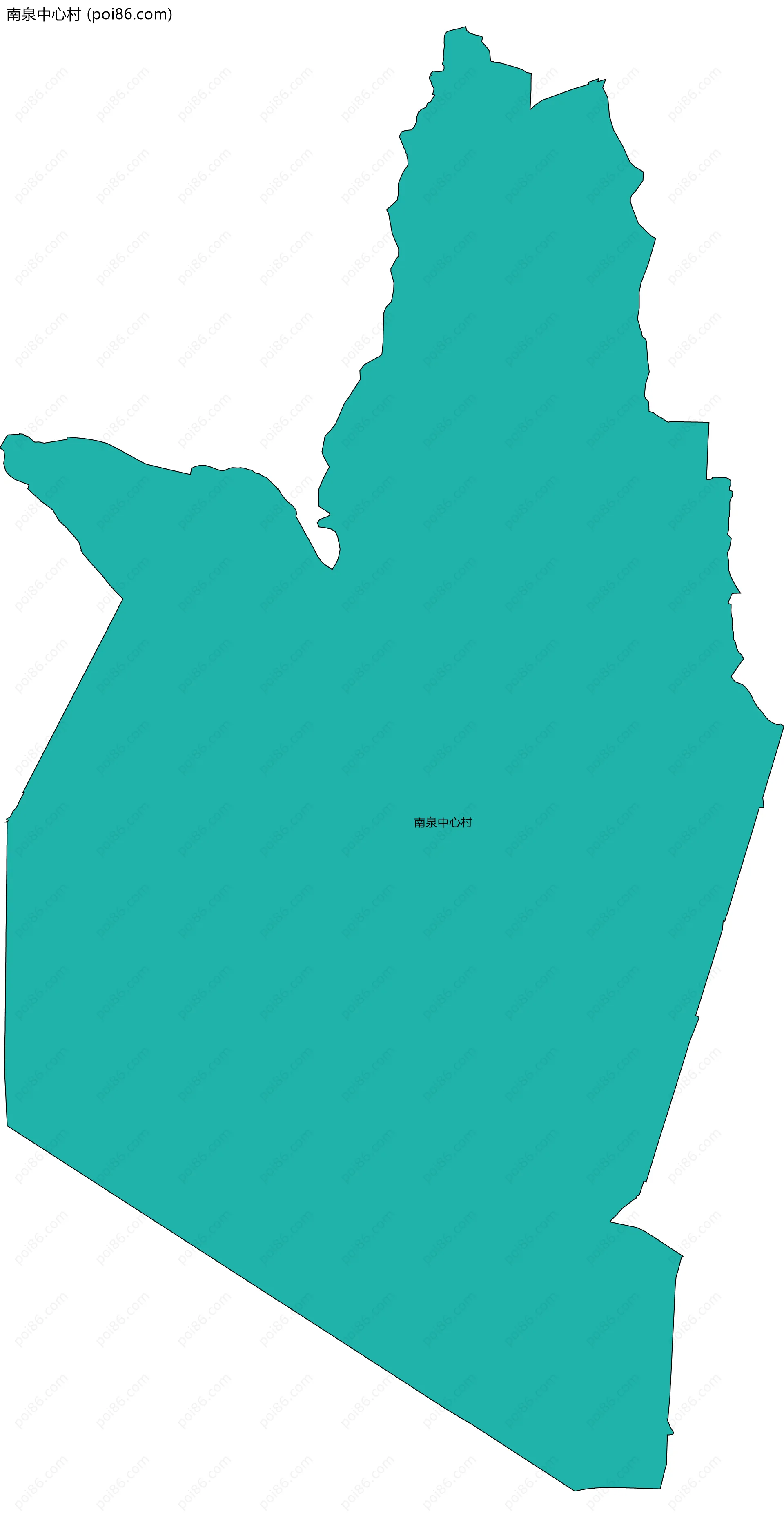 南泉中心村边界地图