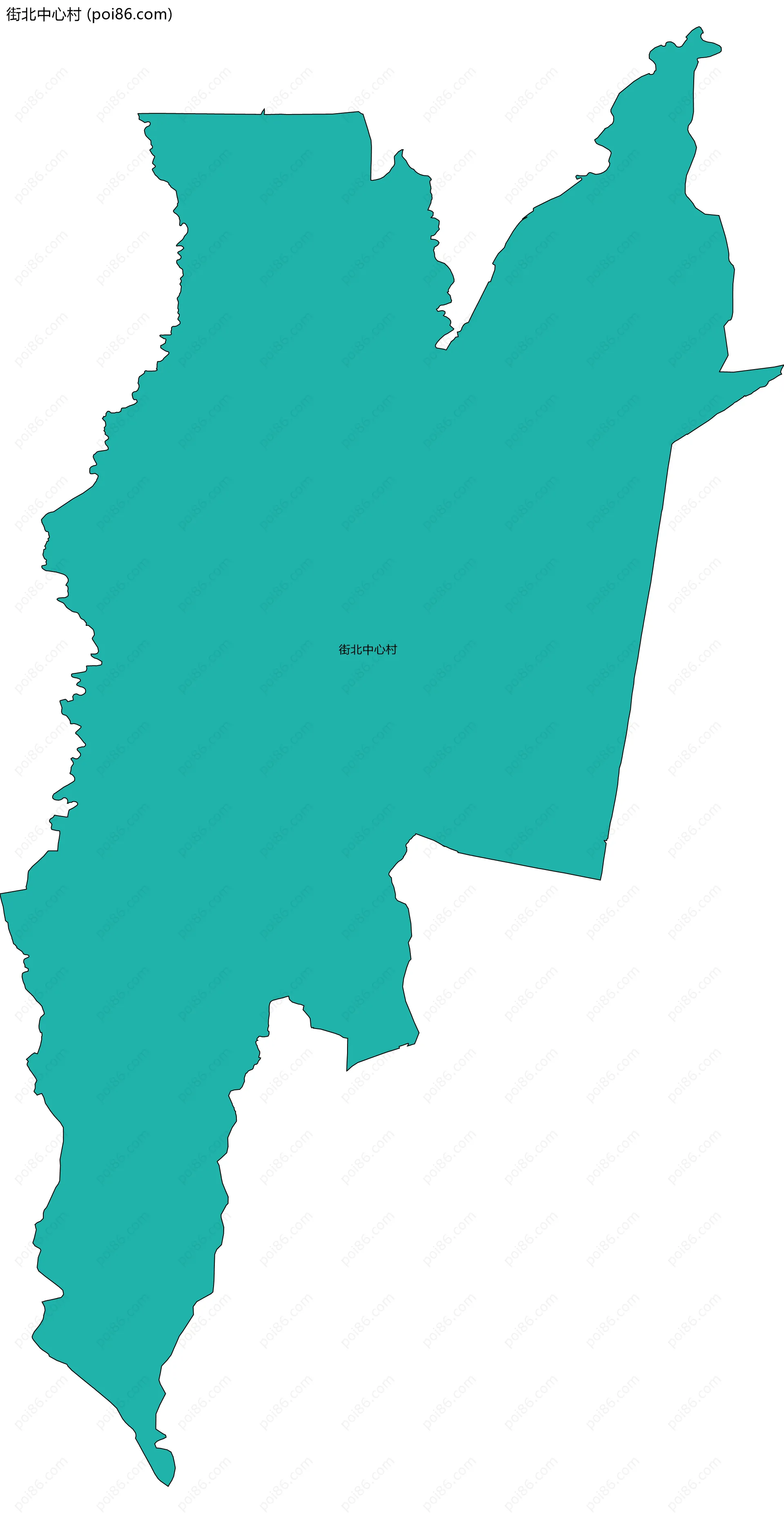街北中心村边界地图