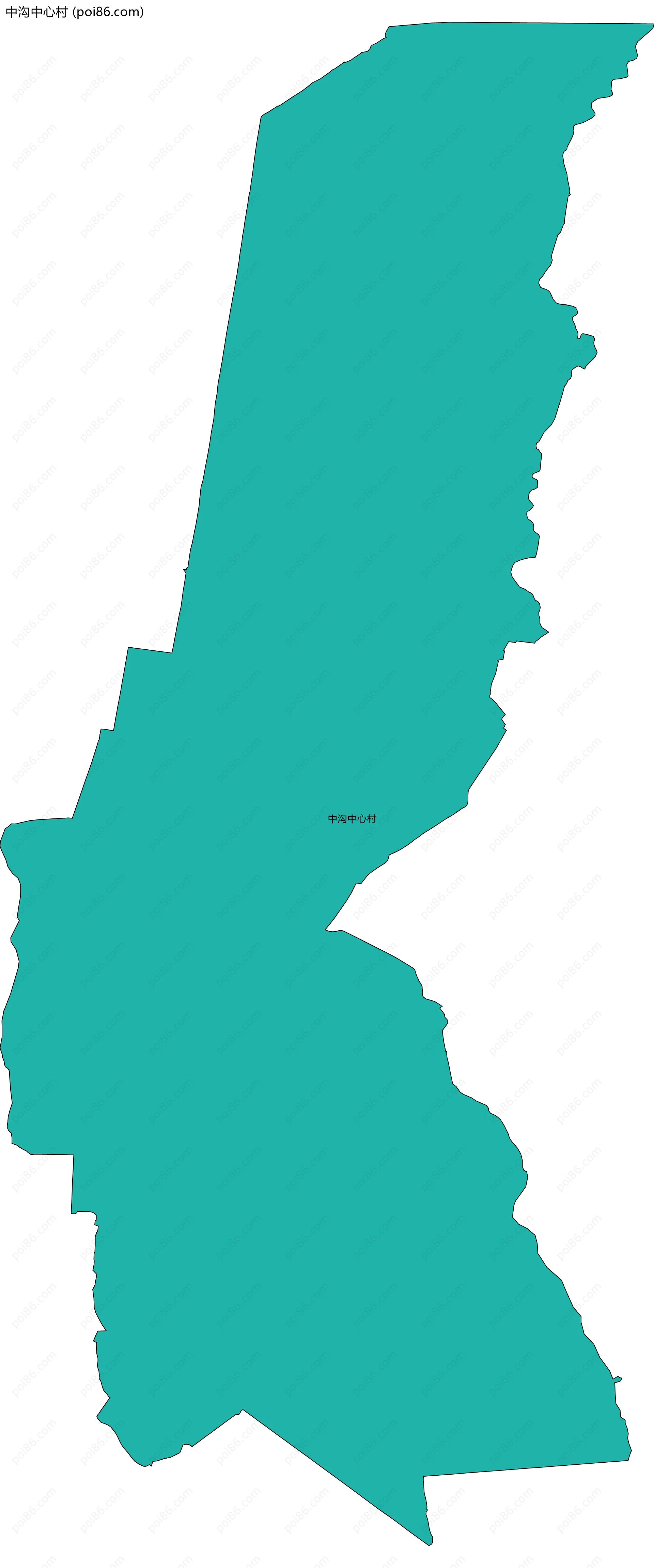 中沟中心村边界地图