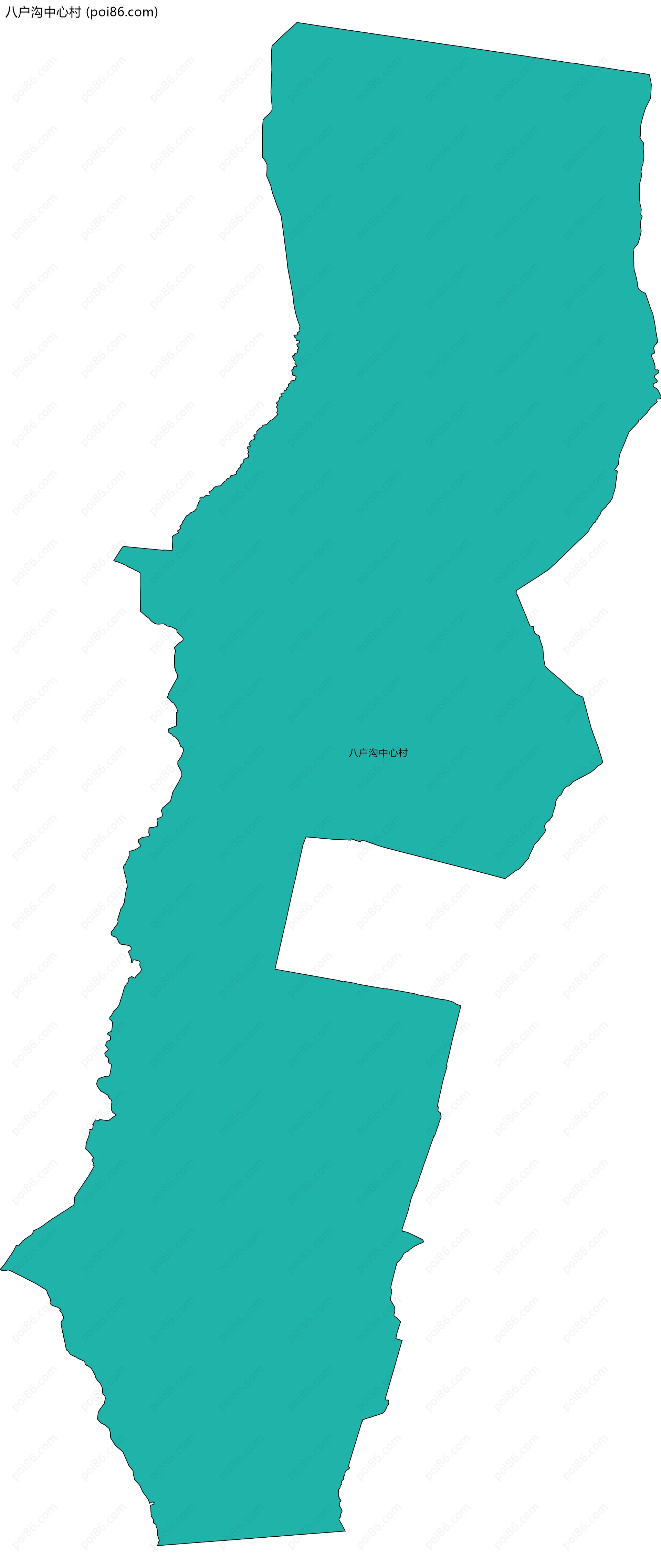 八户沟中心村边界地图