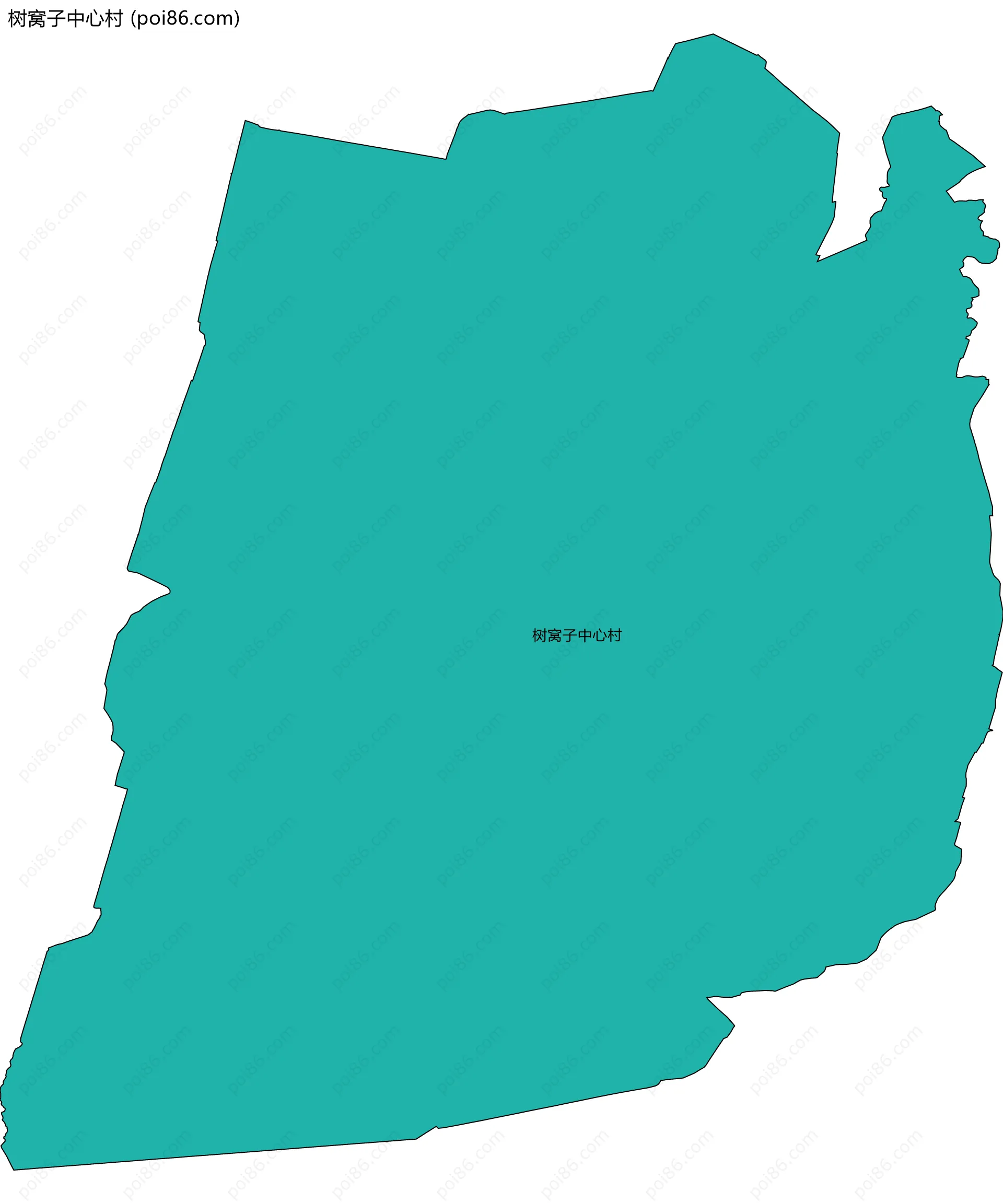 树窝子中心村边界地图