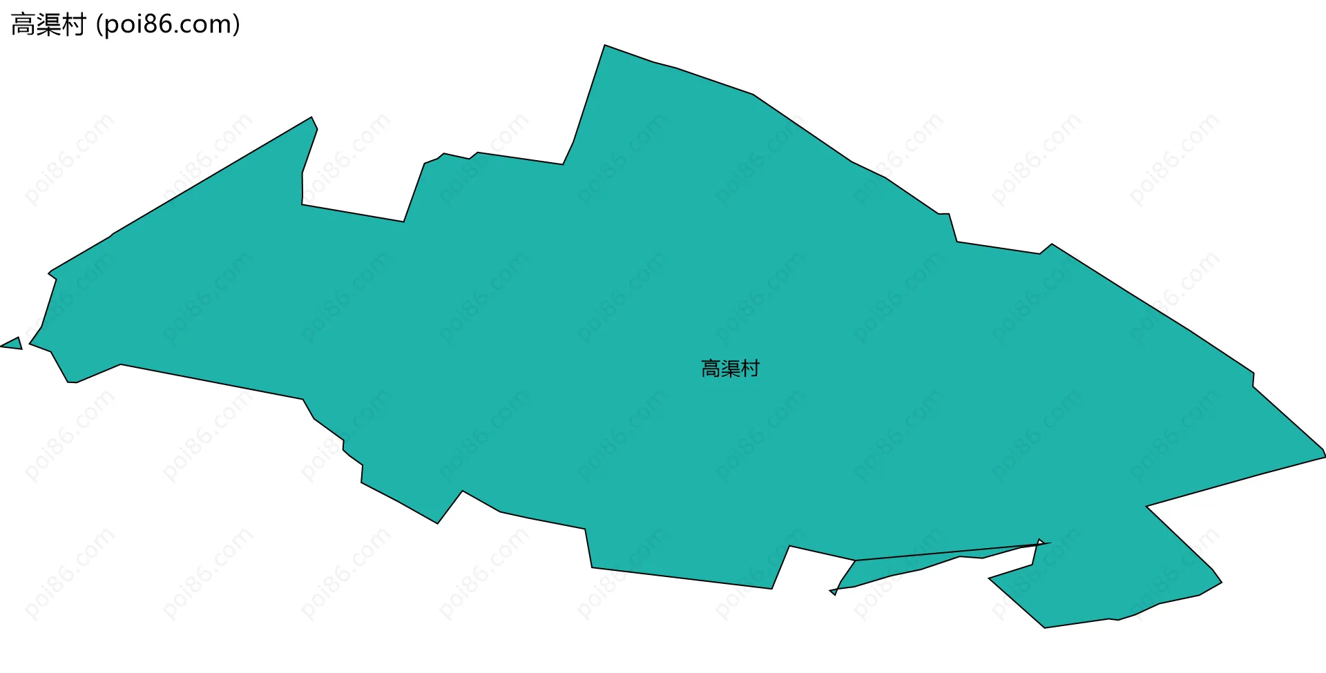 高渠村边界地图