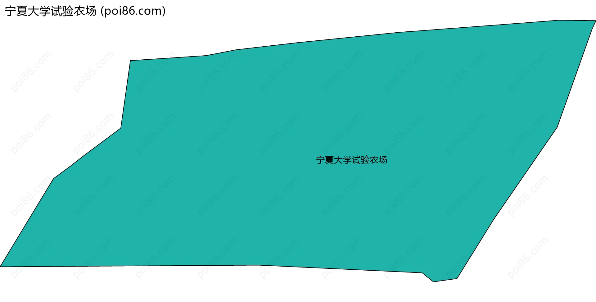 宁夏大学试验农场边界地图