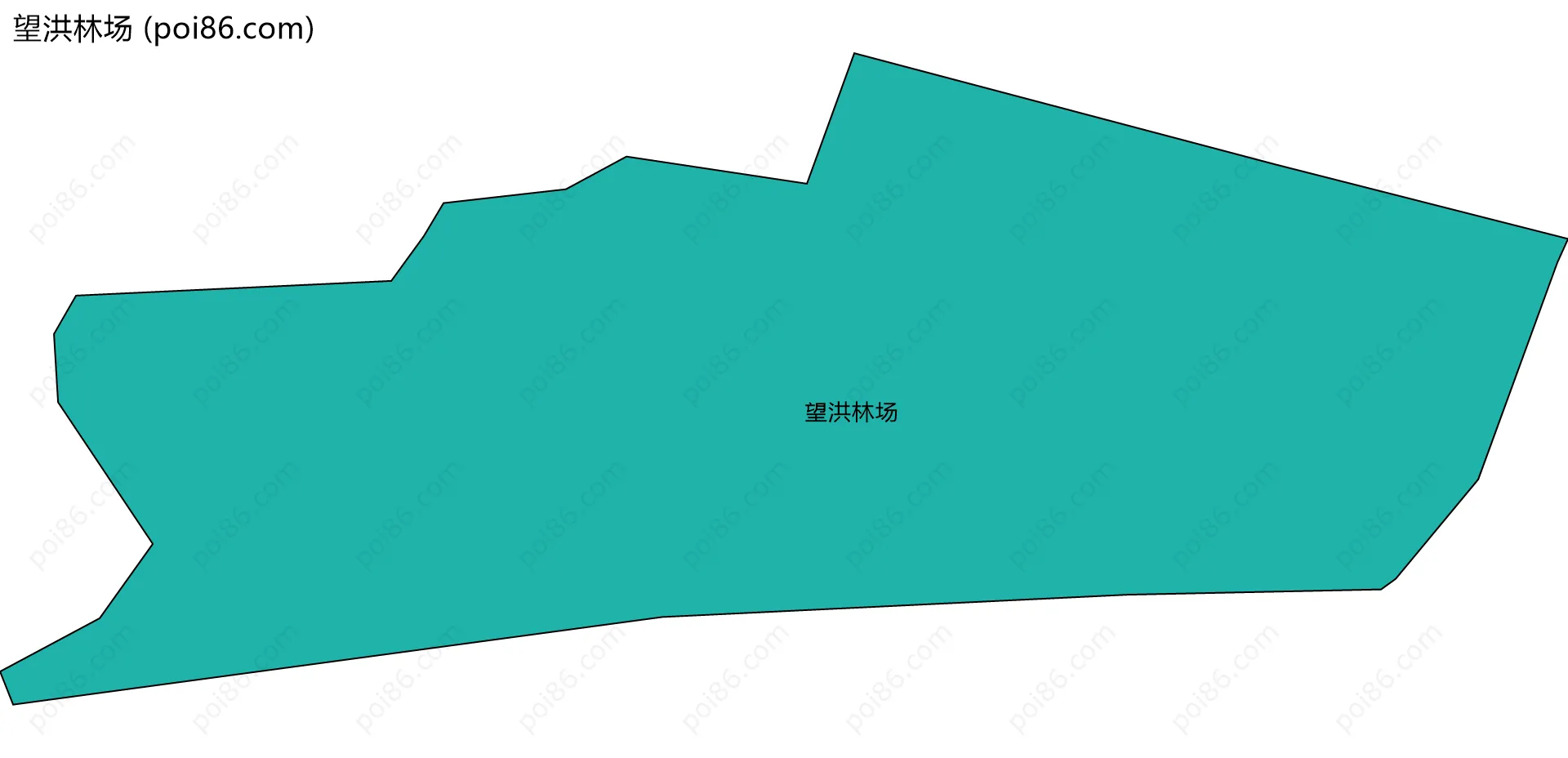 望洪林场边界地图
