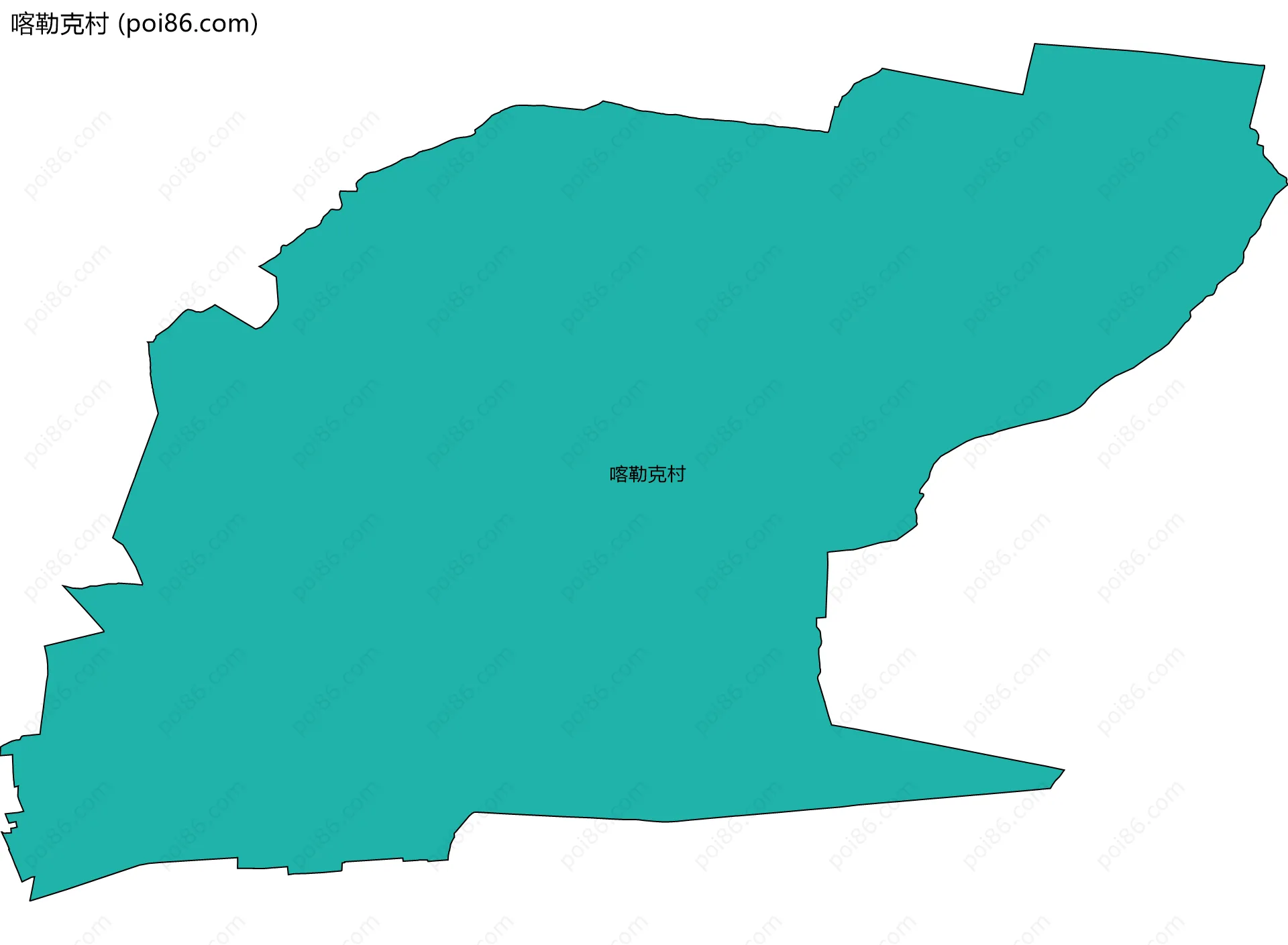 喀勒克村边界地图
