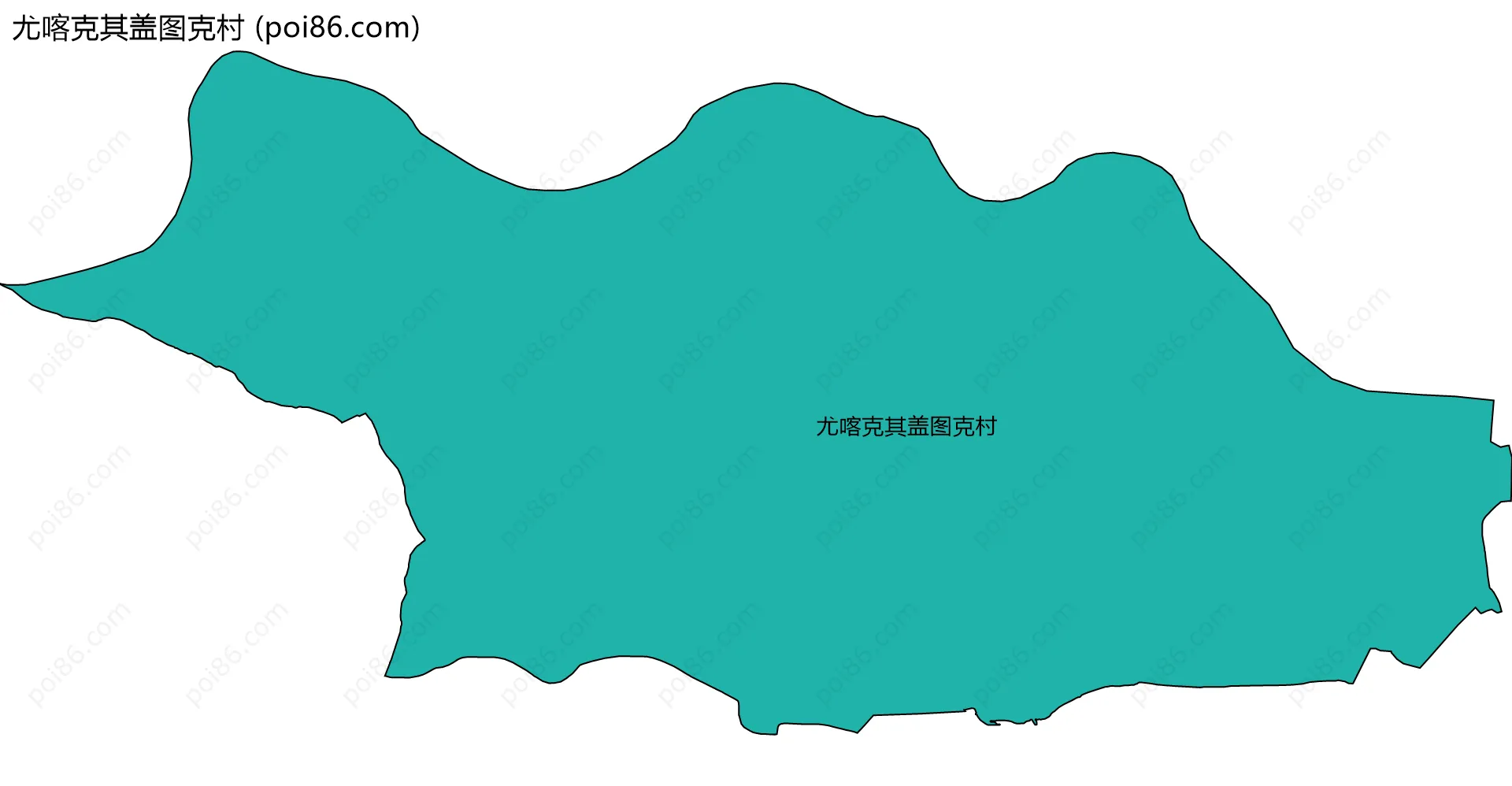 尤喀克其盖图克村边界地图