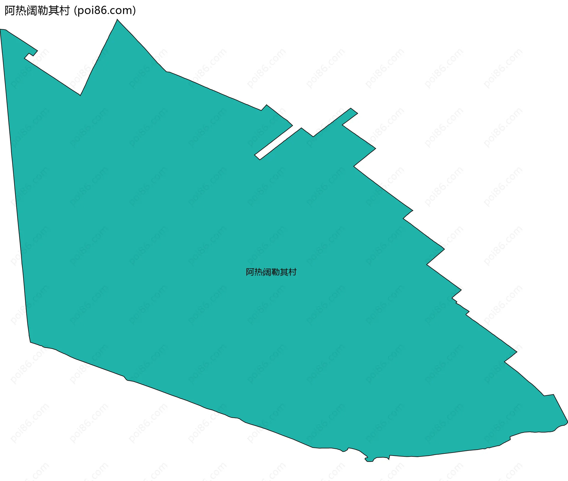 阿热阔勒其村边界地图