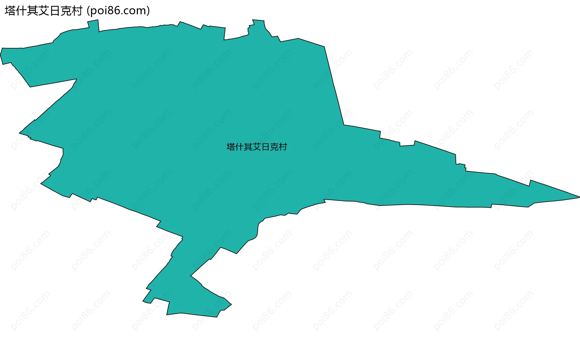 塔什其艾日克村边界地图