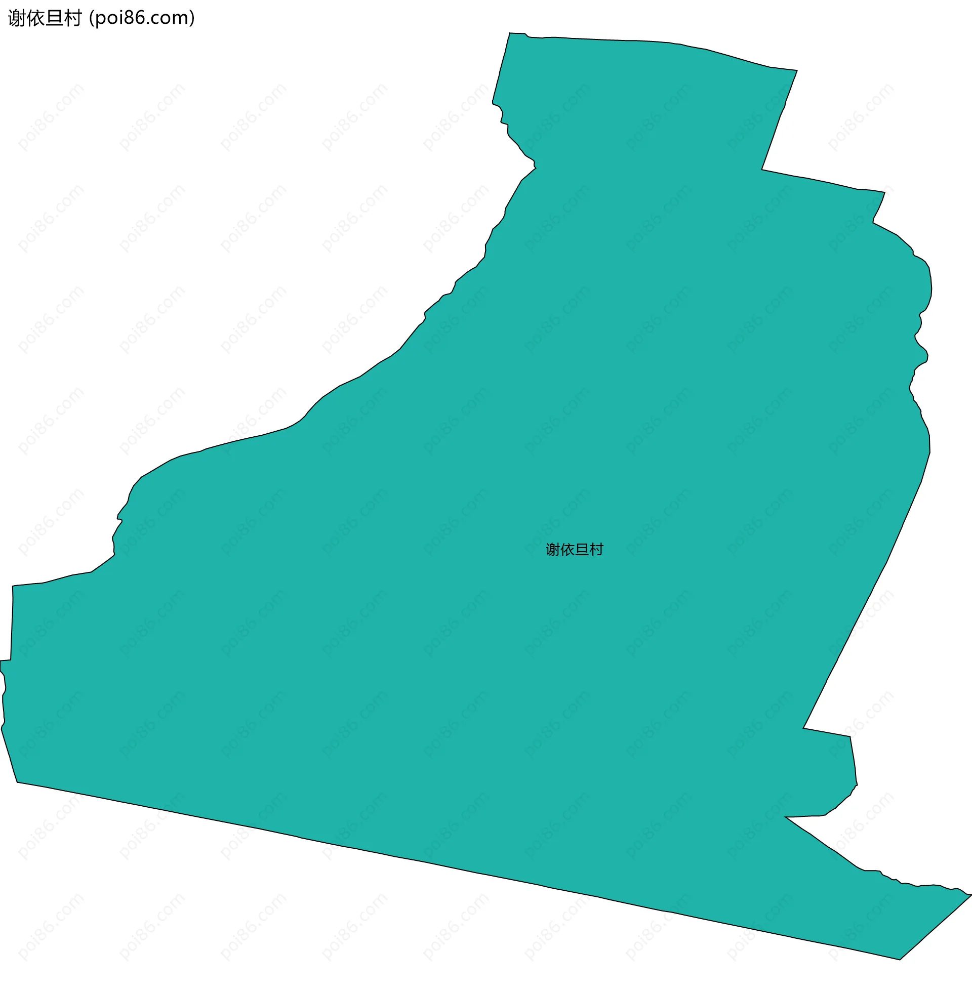 谢依旦村边界地图